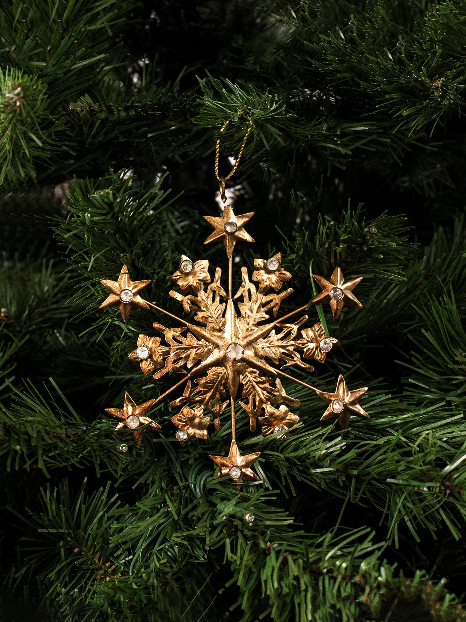 Hanging Jewelled Snowflake