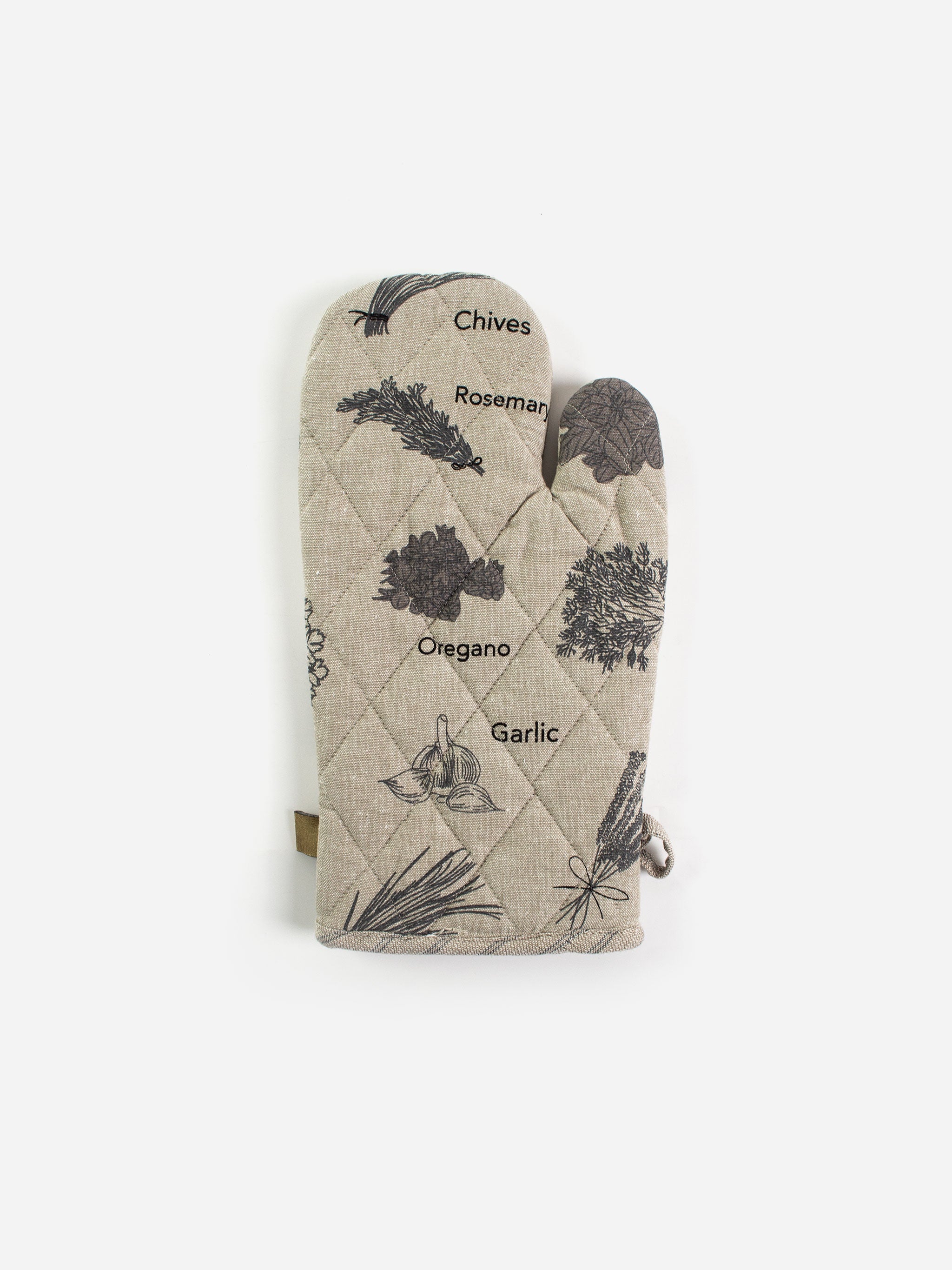 Herb Print Oven Glove