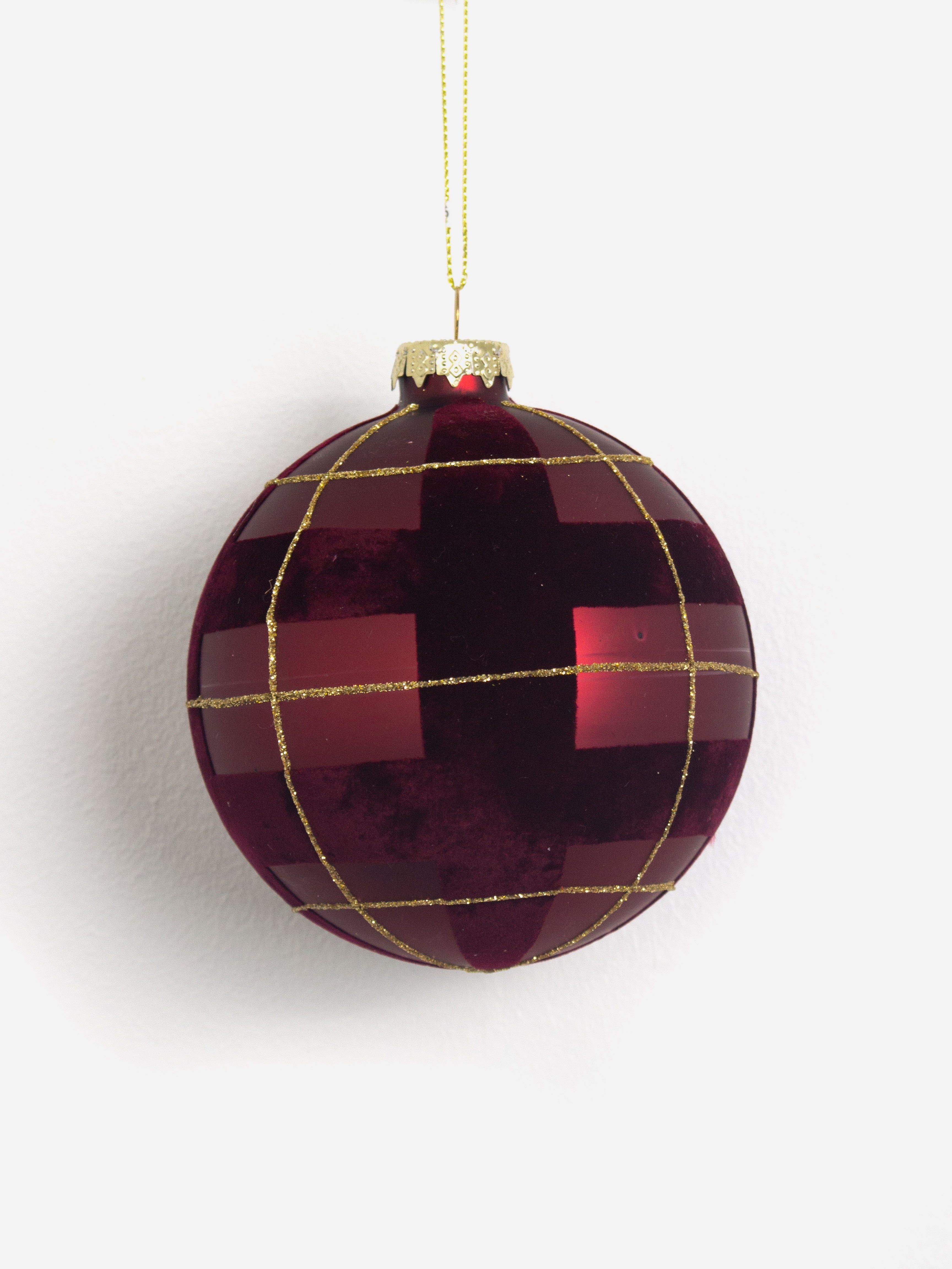 Highland Mulberry Glass Bauble