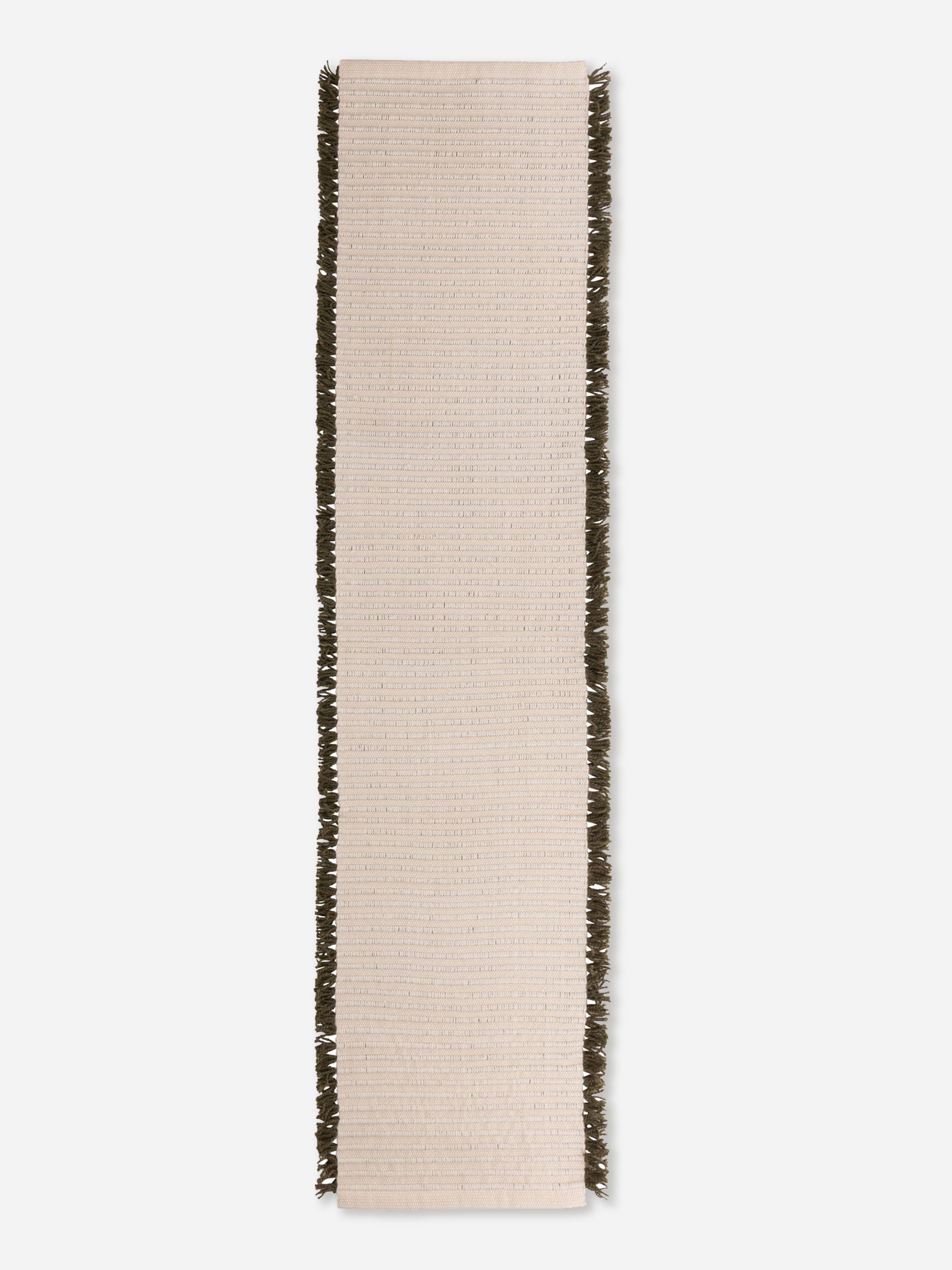 Isla Green Fringe Table Runner