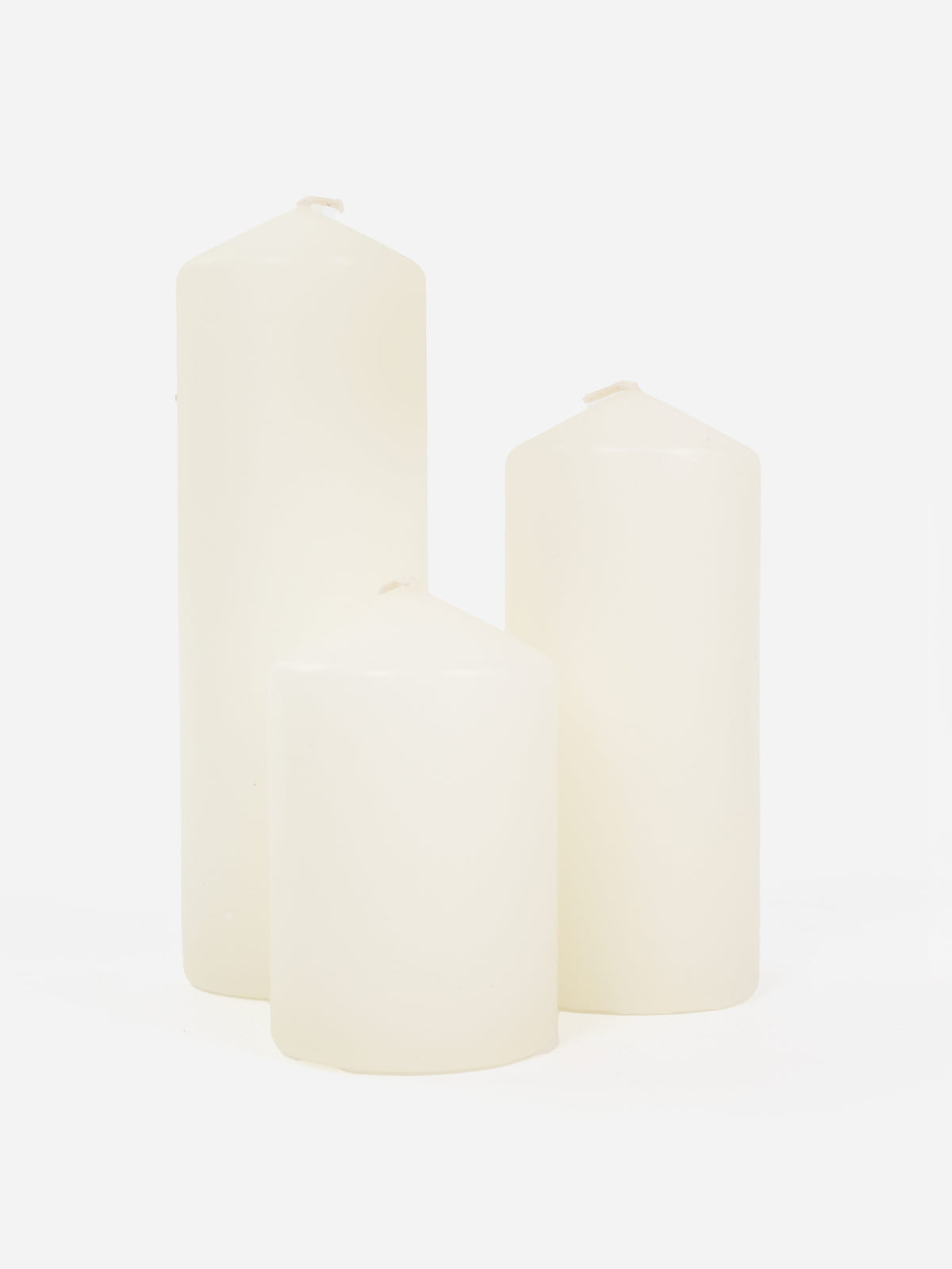 Ivory Slim Pillar Candle