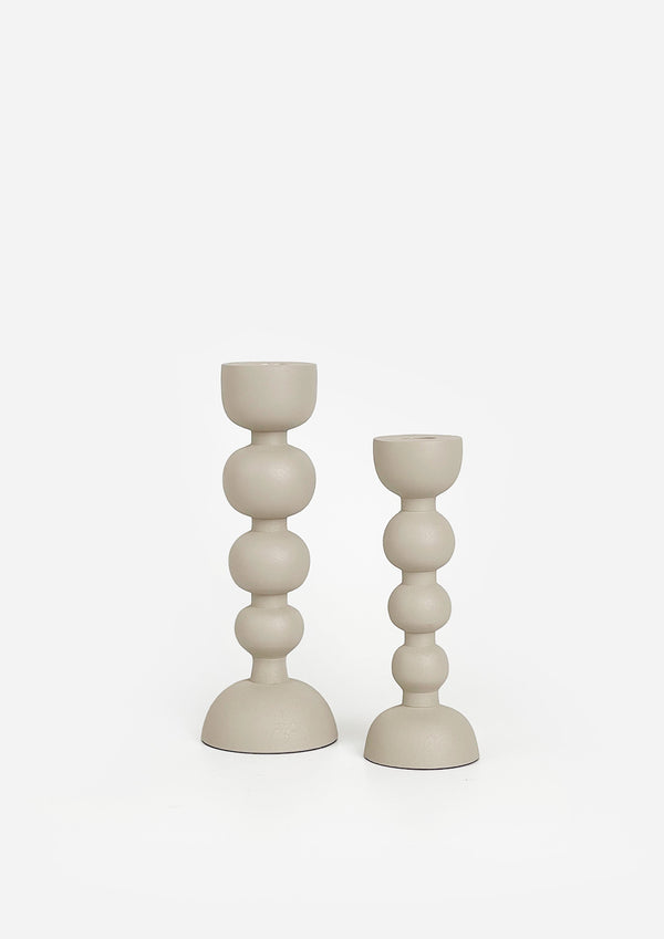 Ivy Off White Candle Holder