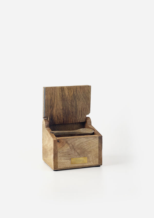 James Salt Box with Spoon