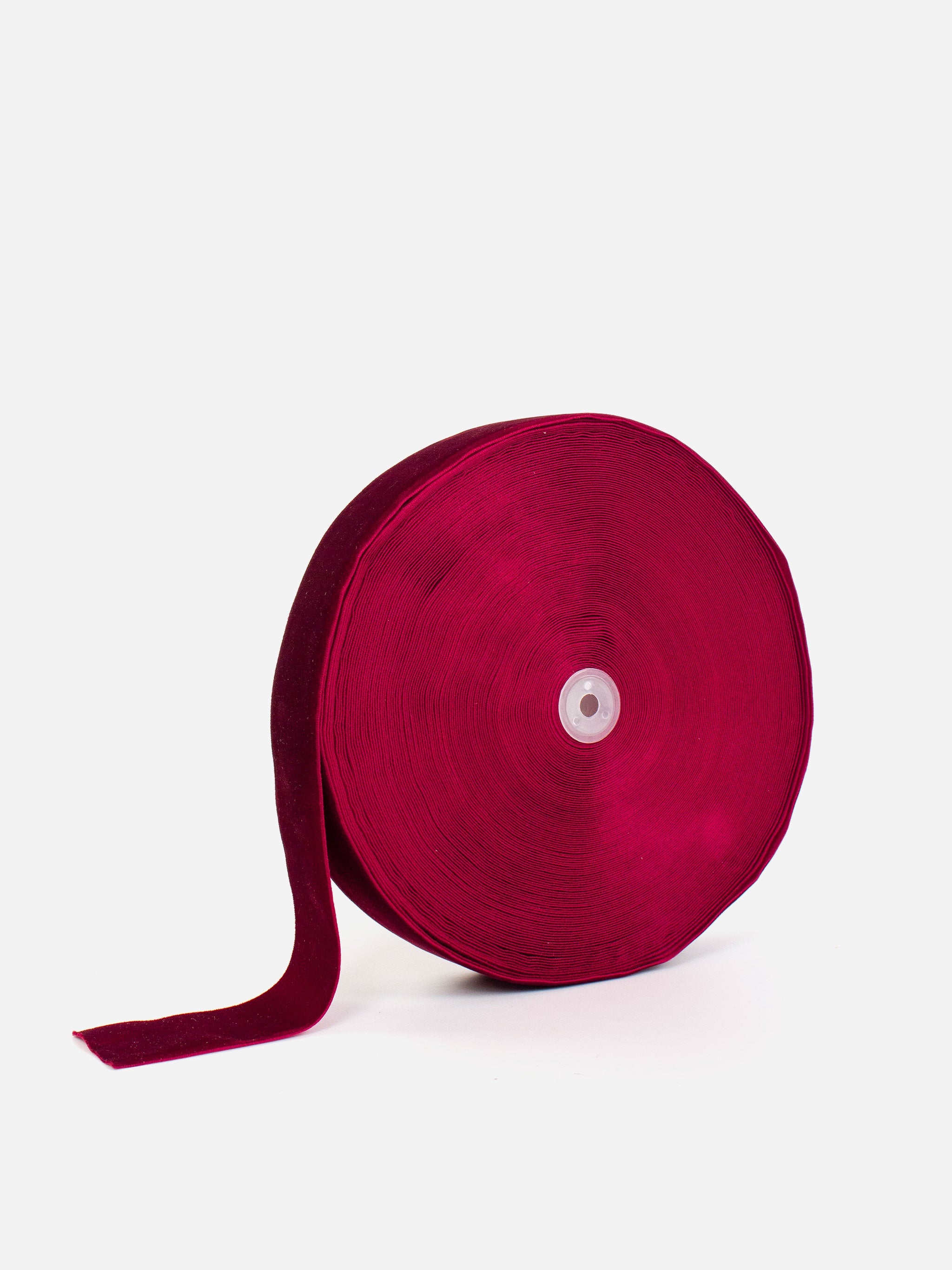 Large Velvet Burgundy Ribbon Roll
