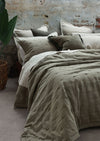 Laundered Linen Bedspread Set