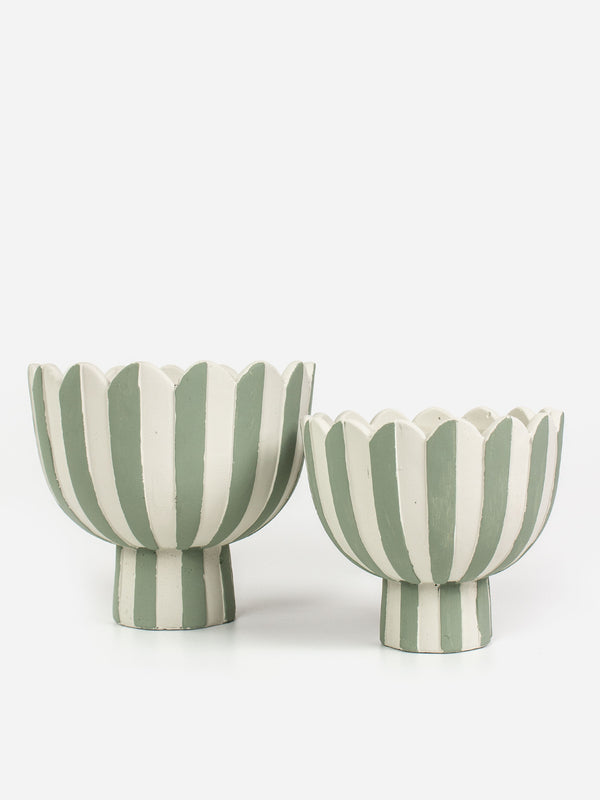 Lila Striped Planter