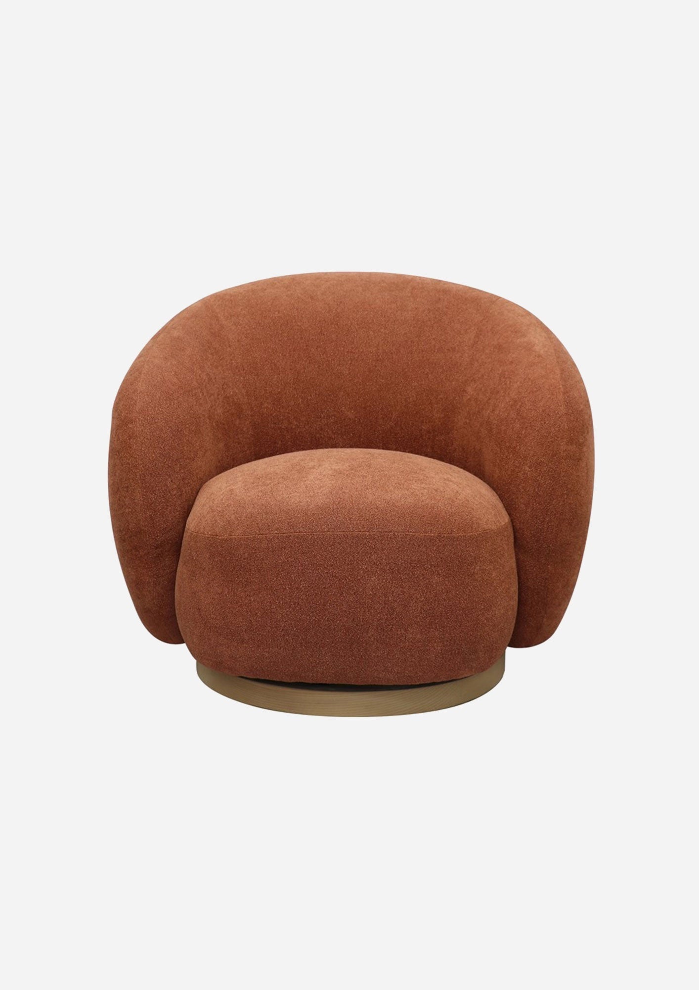 Lincoln Swivel Chair | Rust