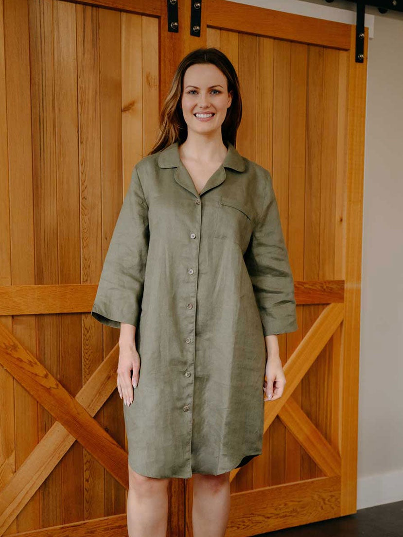 Linen Nightshirt Ivy