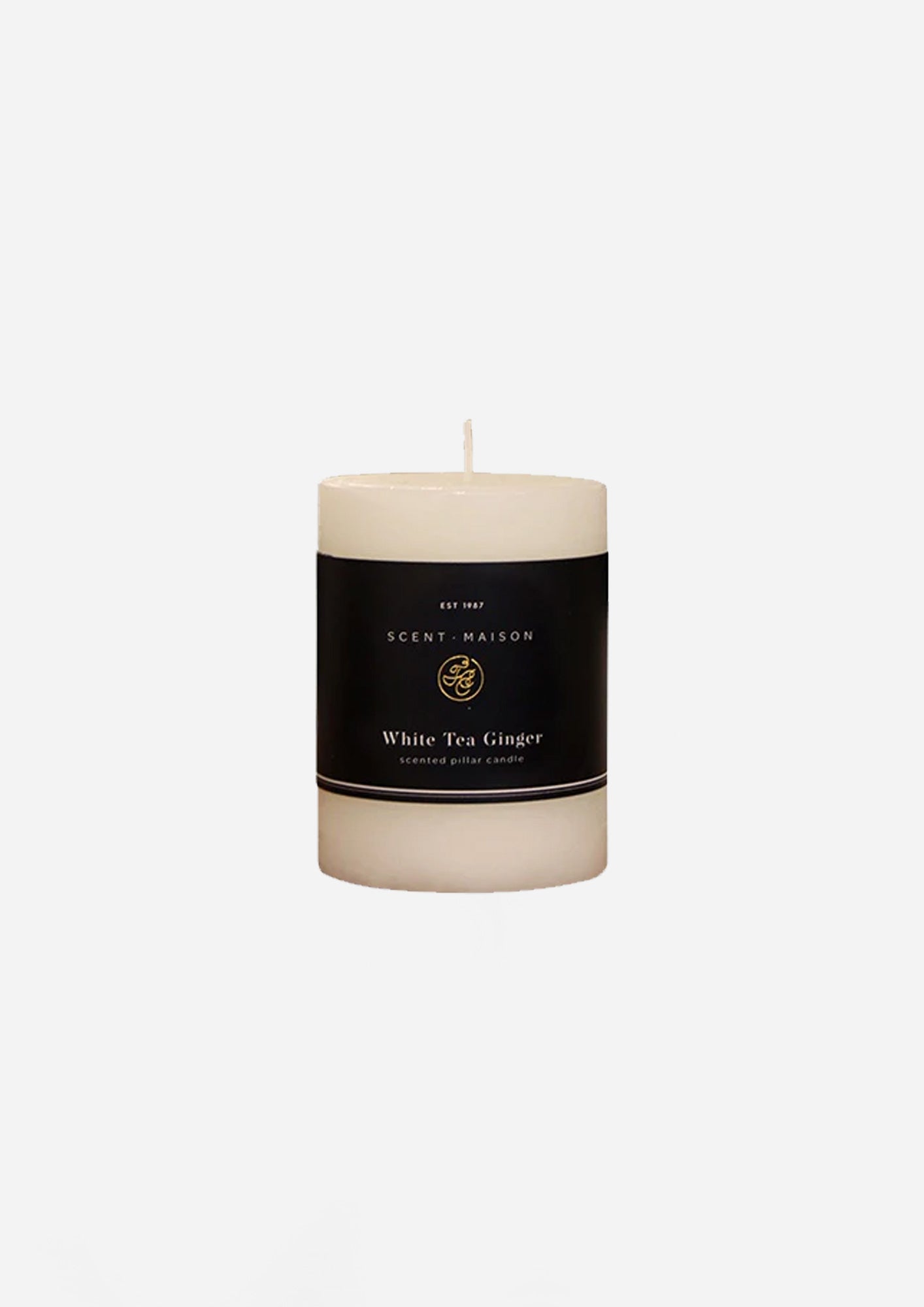 Maison Pillar Candle | 3x4 | White Tea Ginger