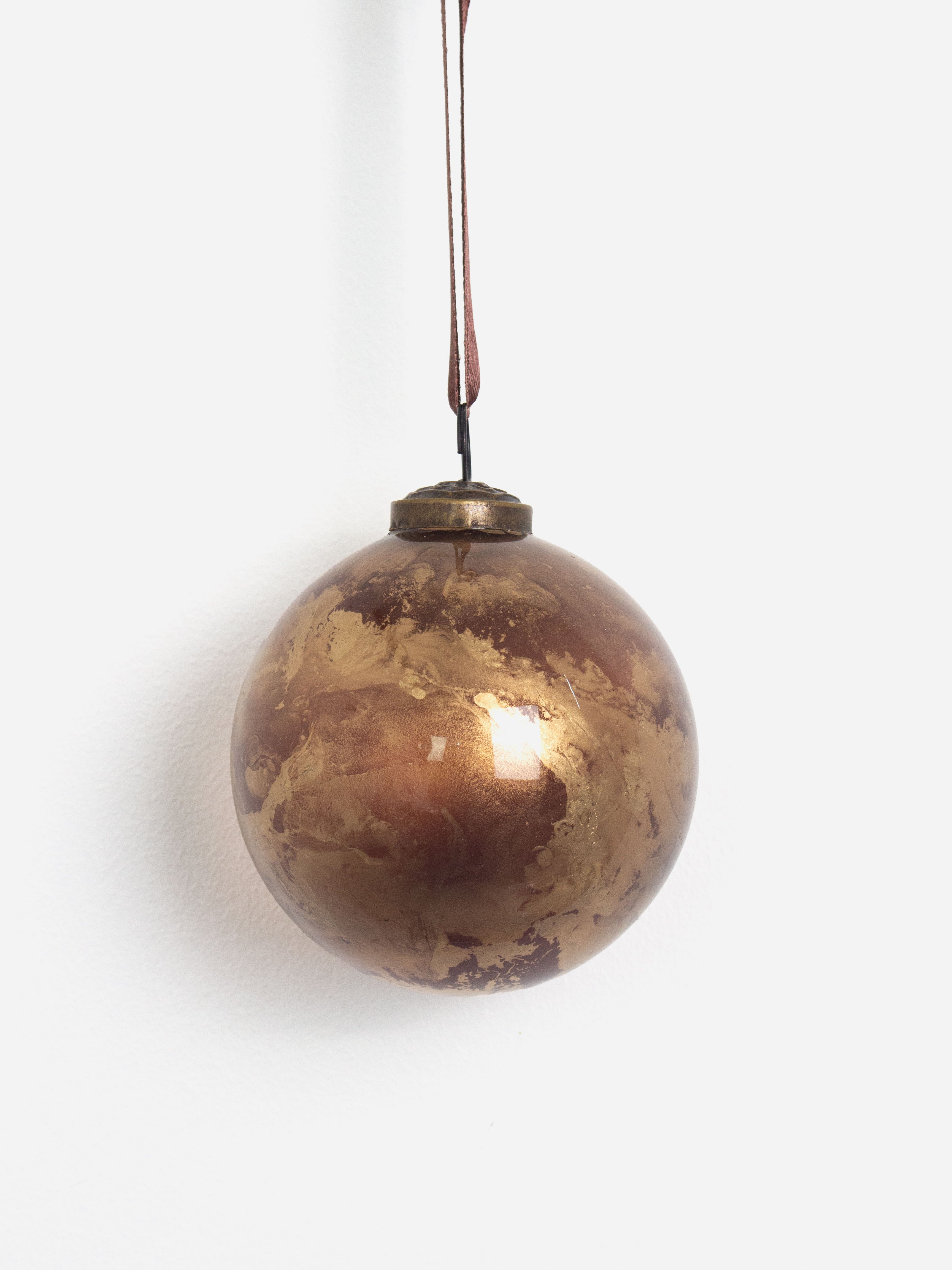 Marbleized Bauble Bronze Gold