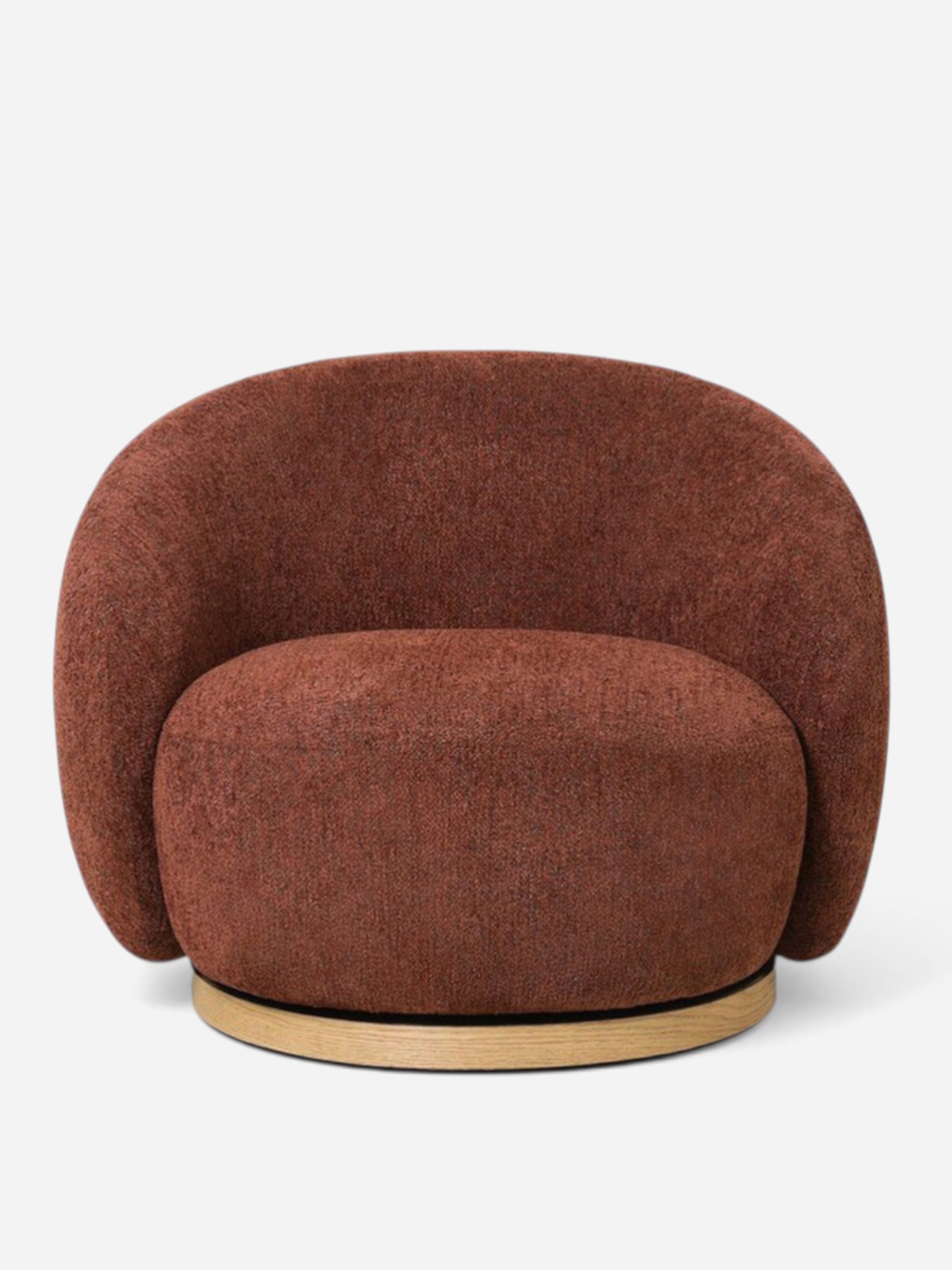 Miami Burnt Ochre Swivel Chair