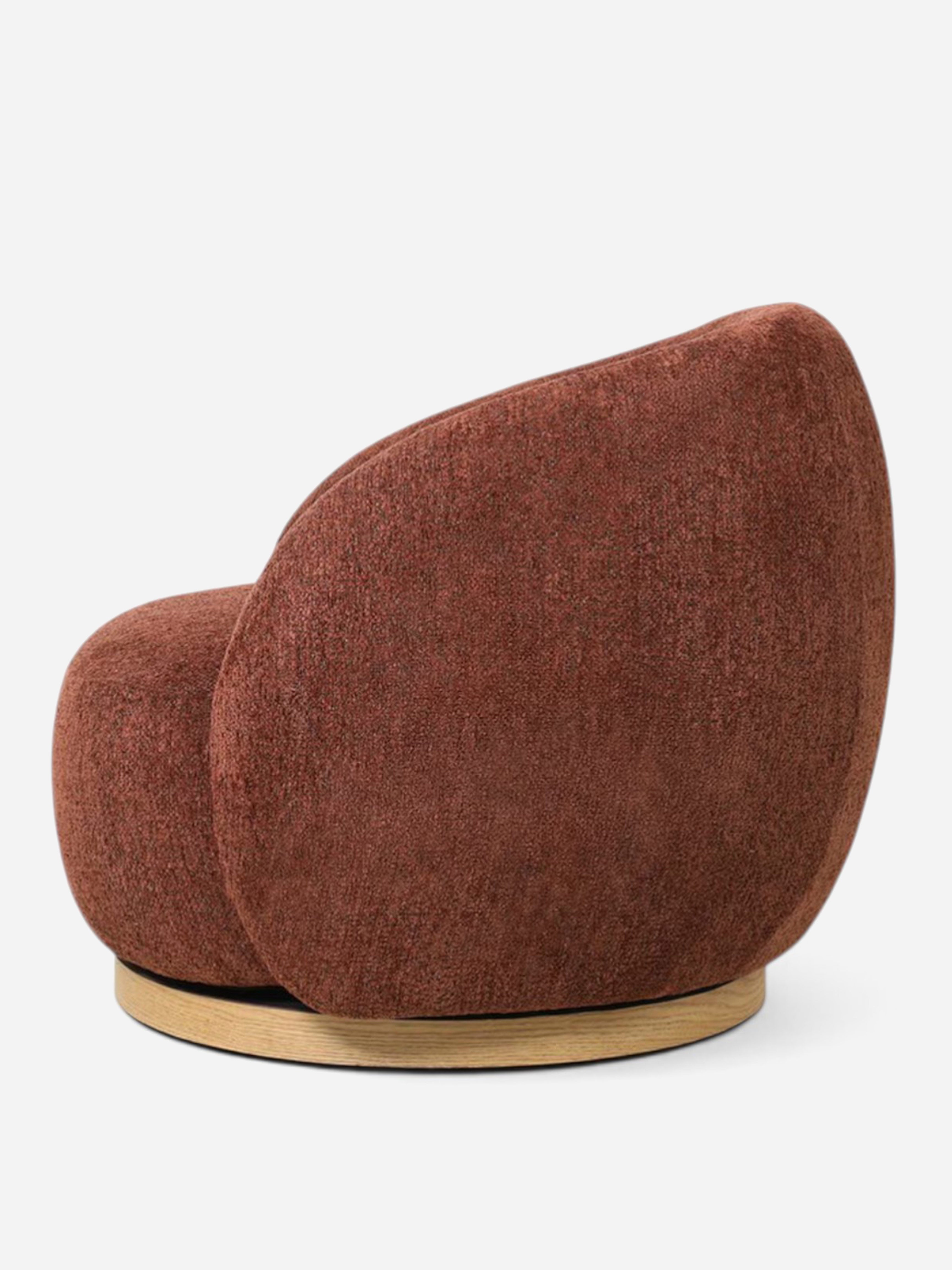 Miami Burnt Ochre Swivel Chair