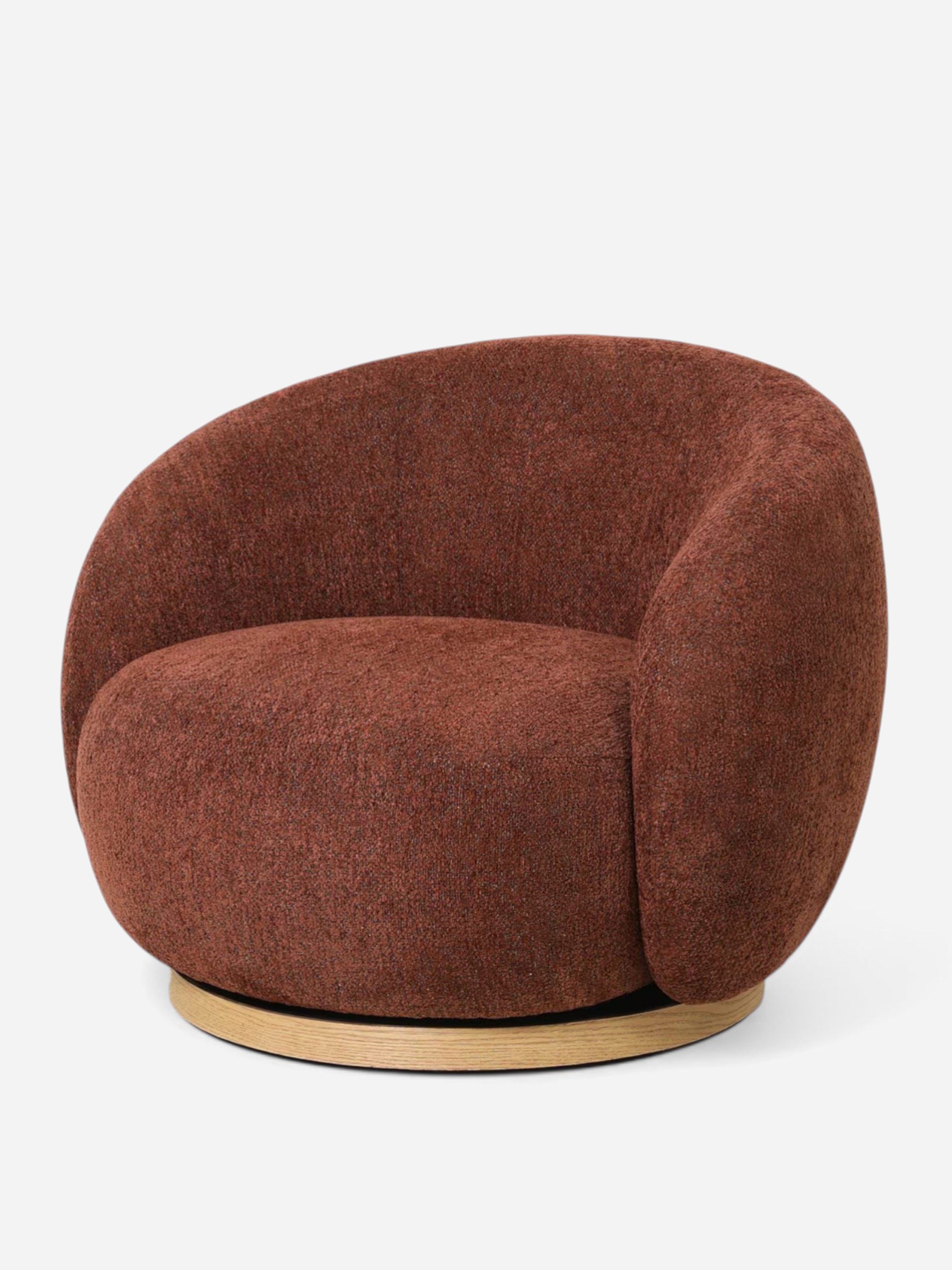 Miami Burnt Ochre Swivel Chair