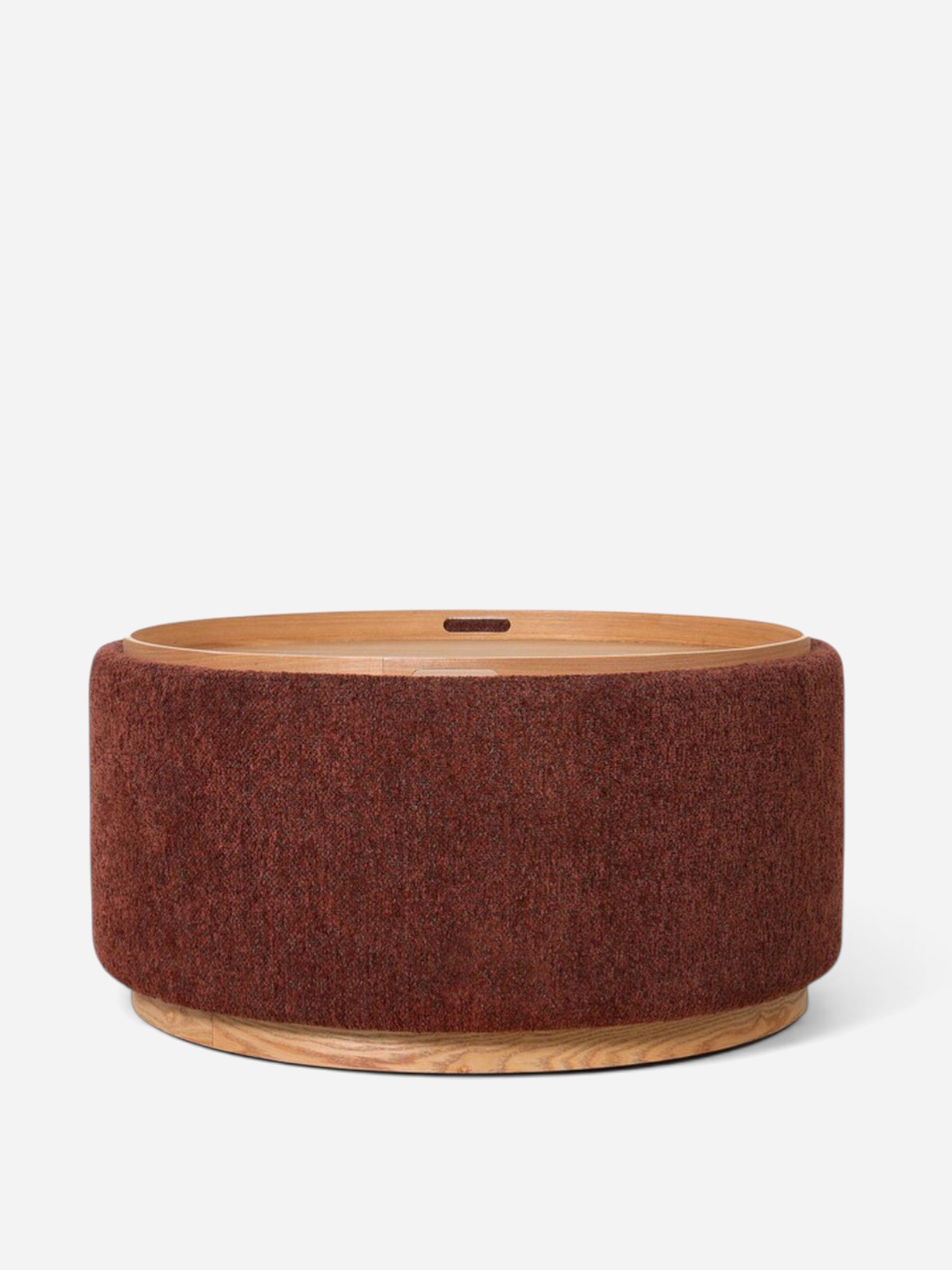 Miami Burnt Ochre Tray Ottoman