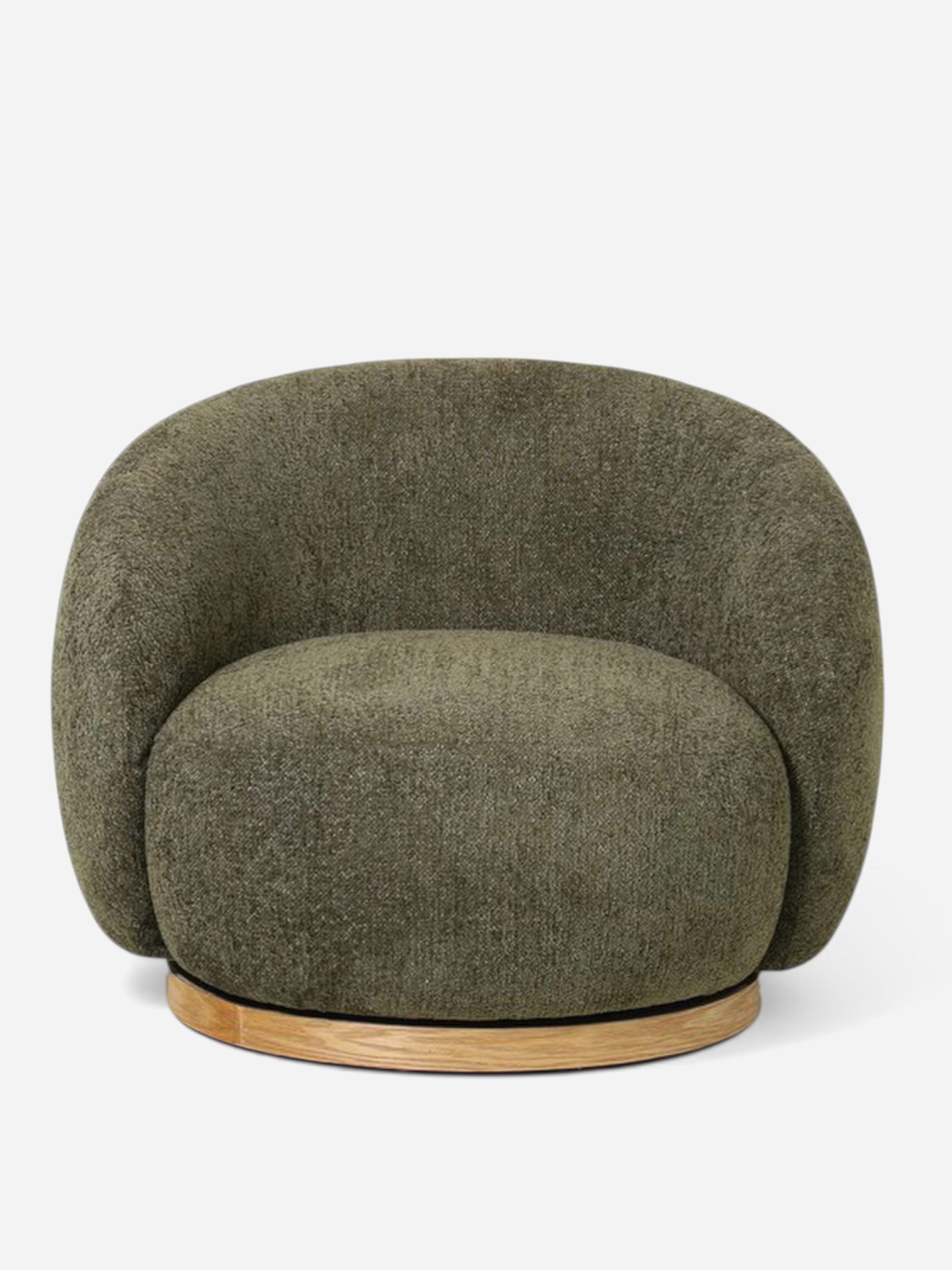 Miami Moss Green Swivel Chair