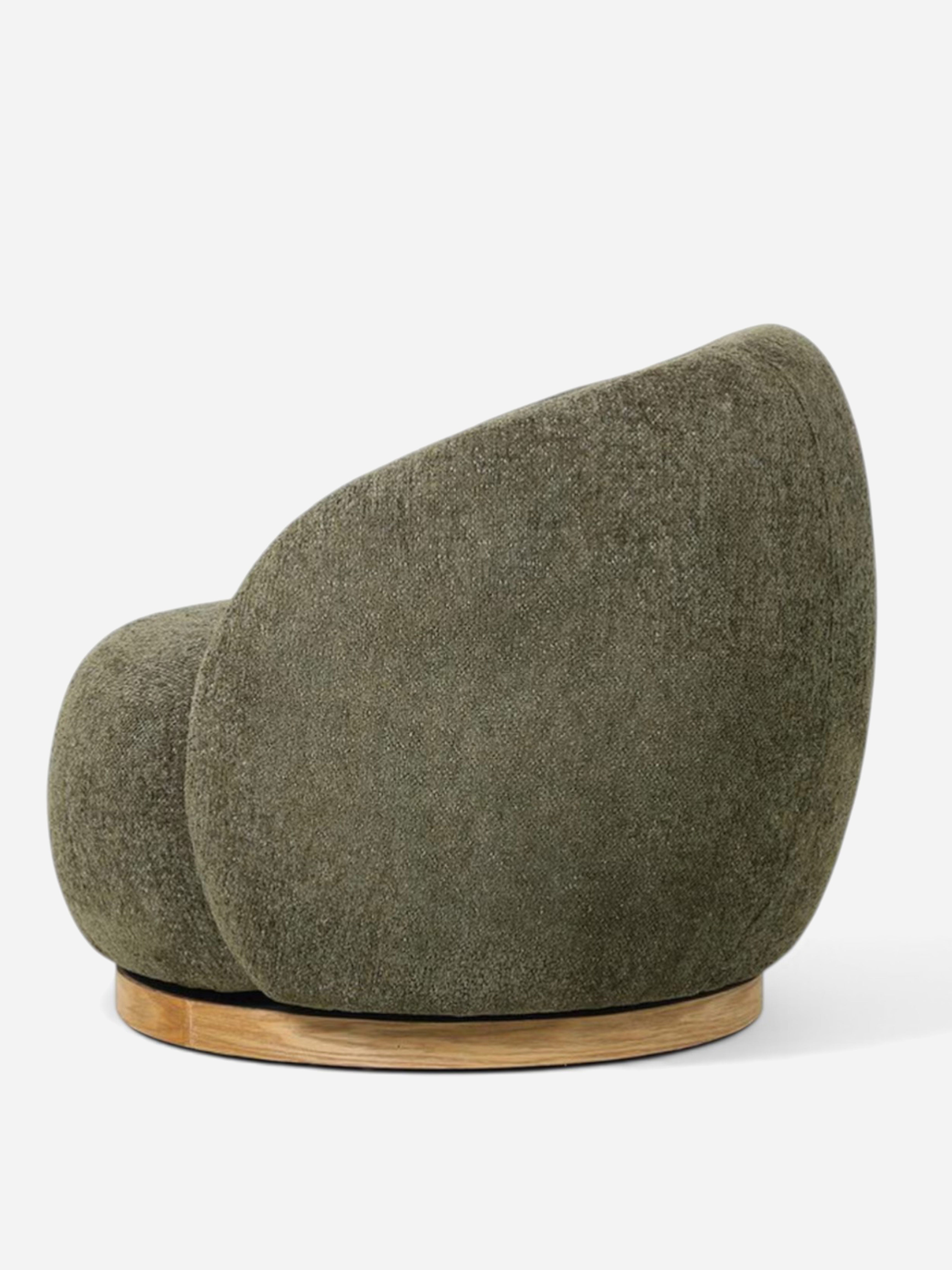 Miami Moss Green Swivel Chair