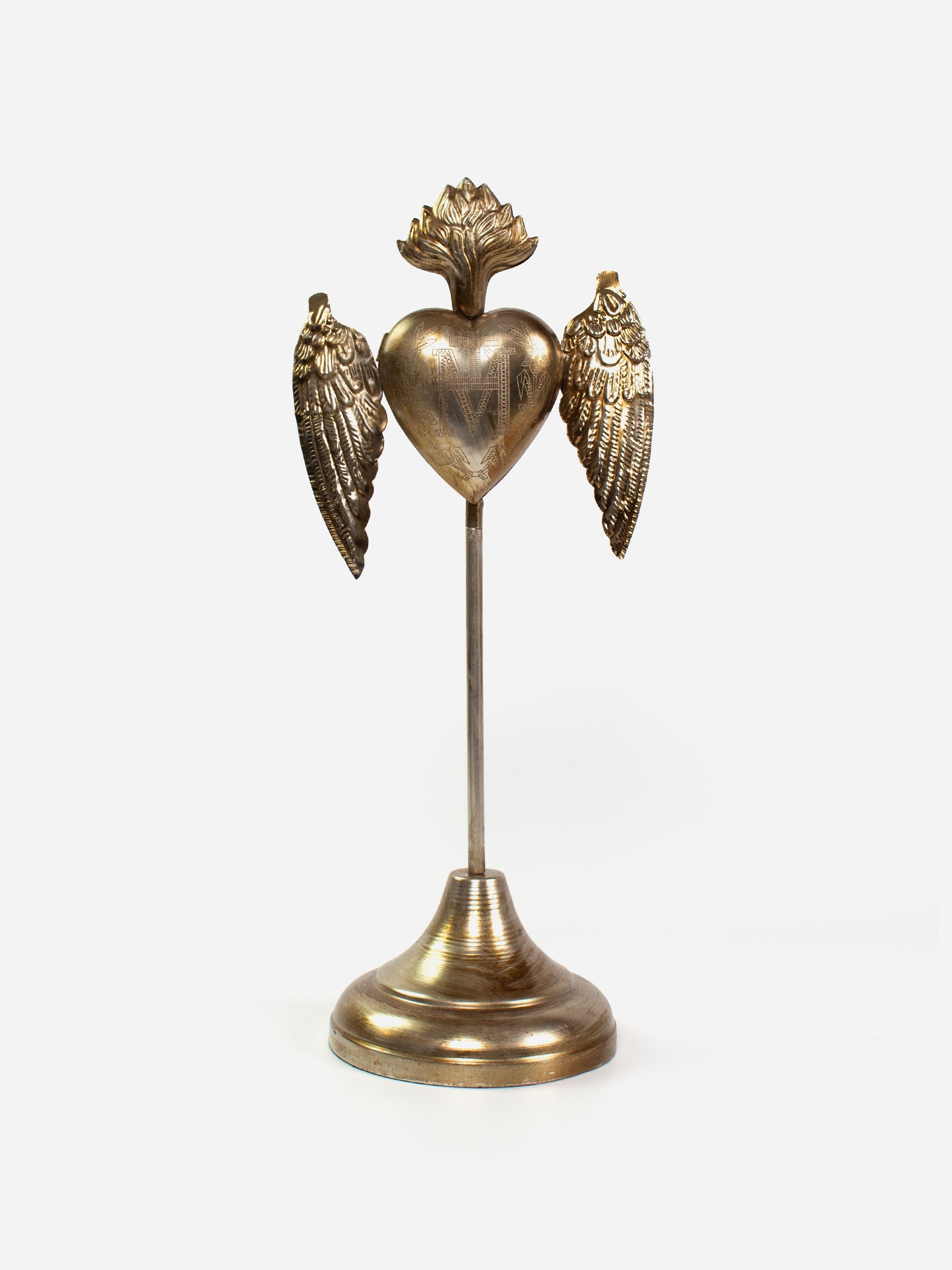 Milagro Heart with Wing Decor