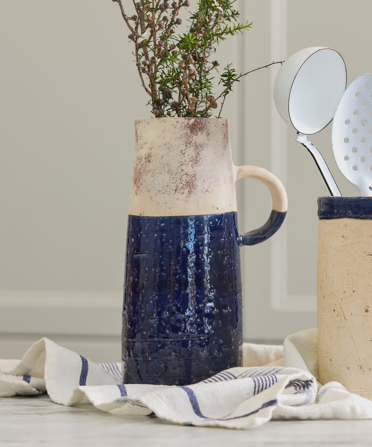 Monte Blue Terracotta Jug