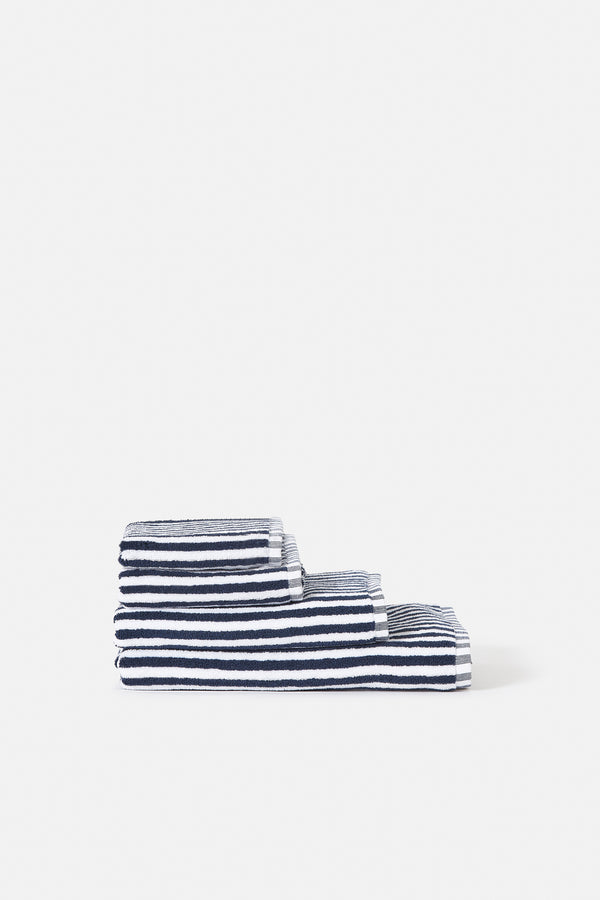 Wide Stripe Navy Cotton Range