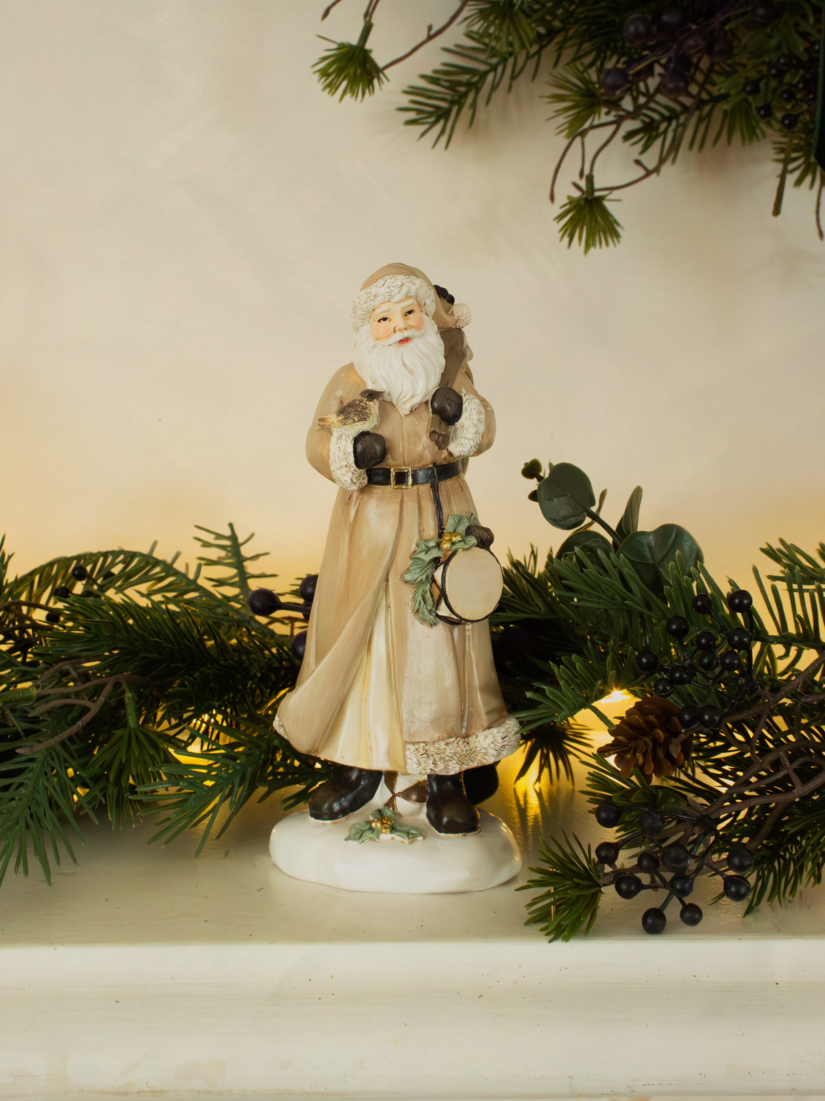 Natural Santa with Drum