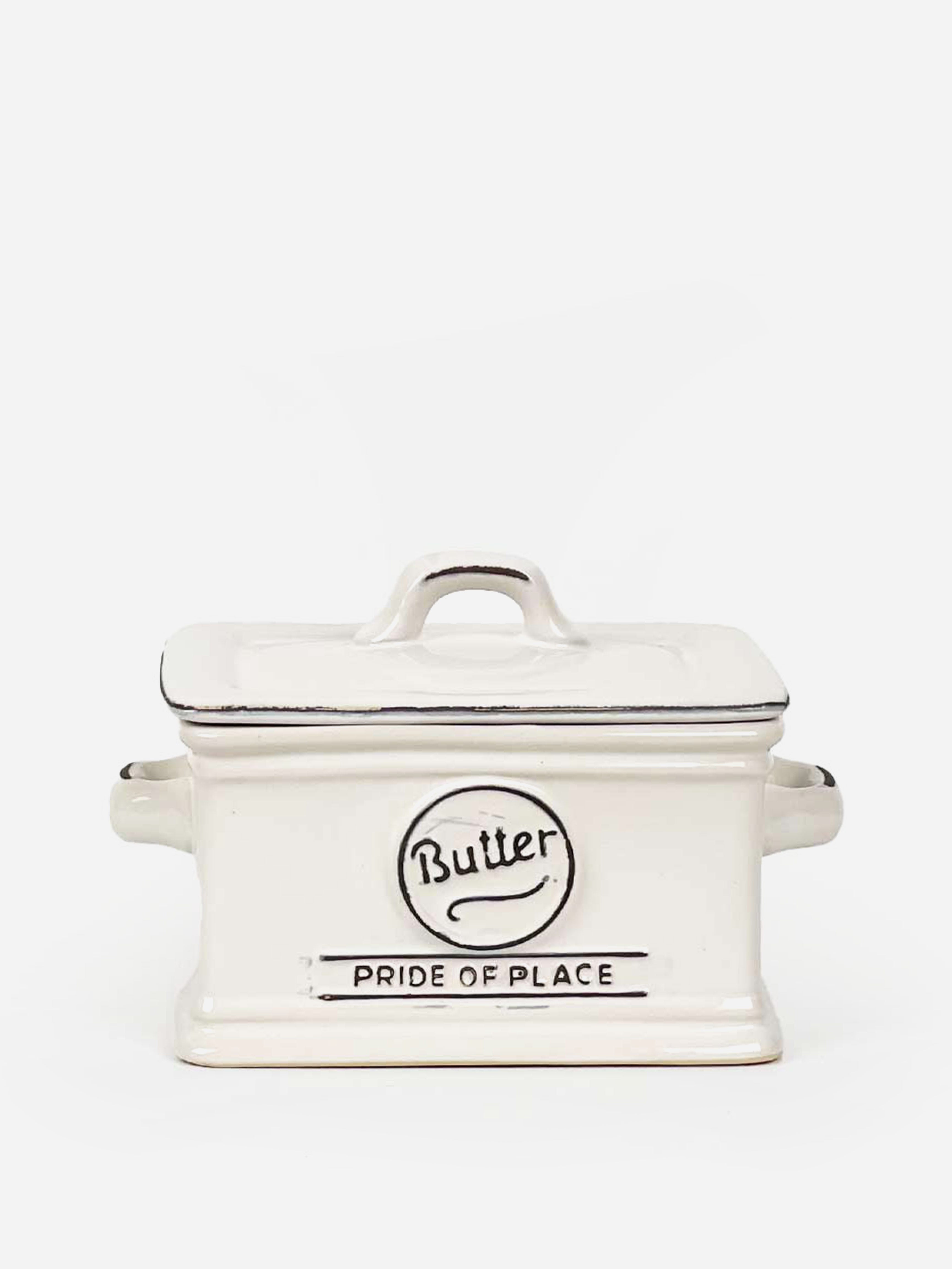 PP White Butter Dish