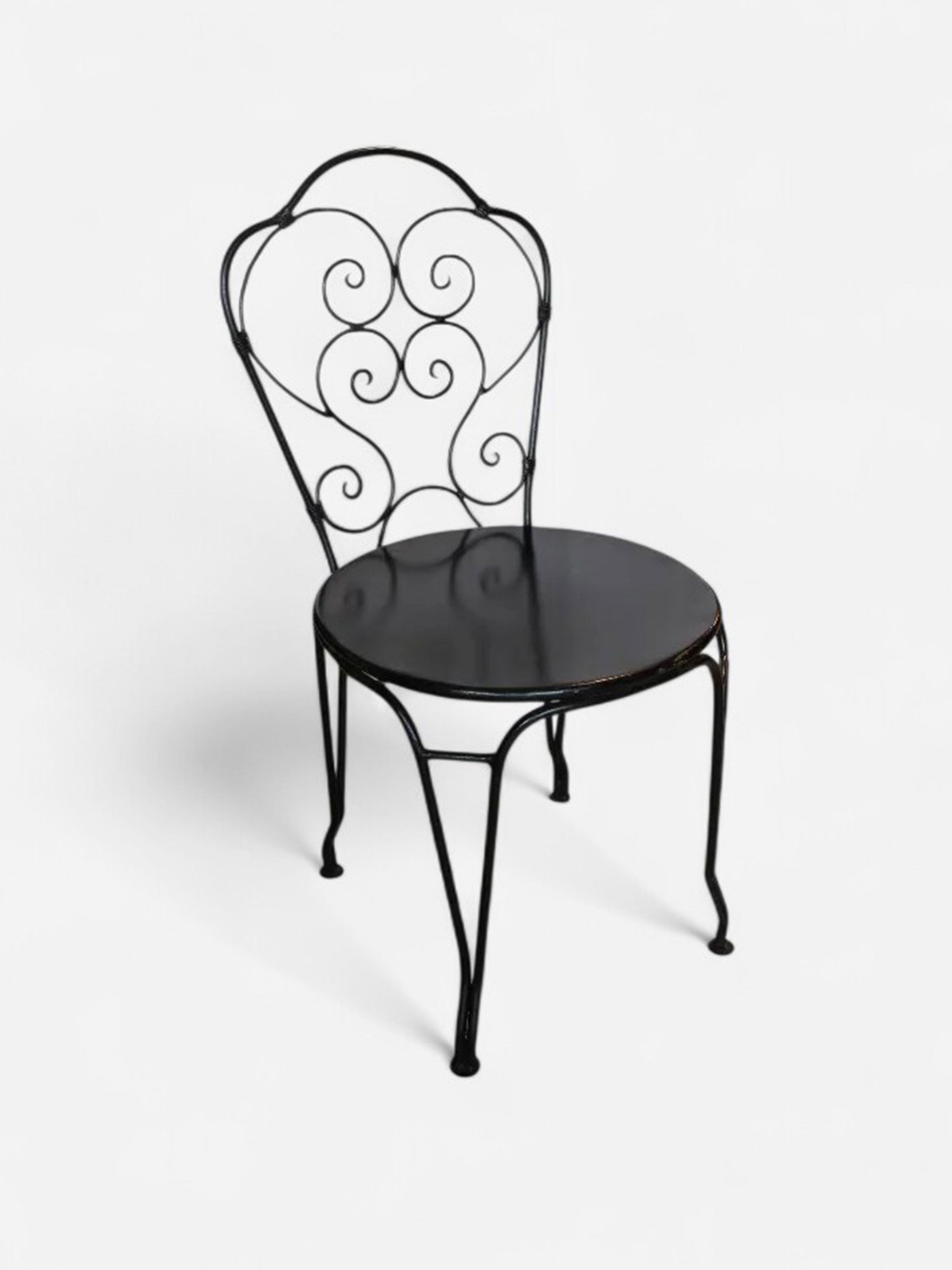 Paris Black Iron Chair