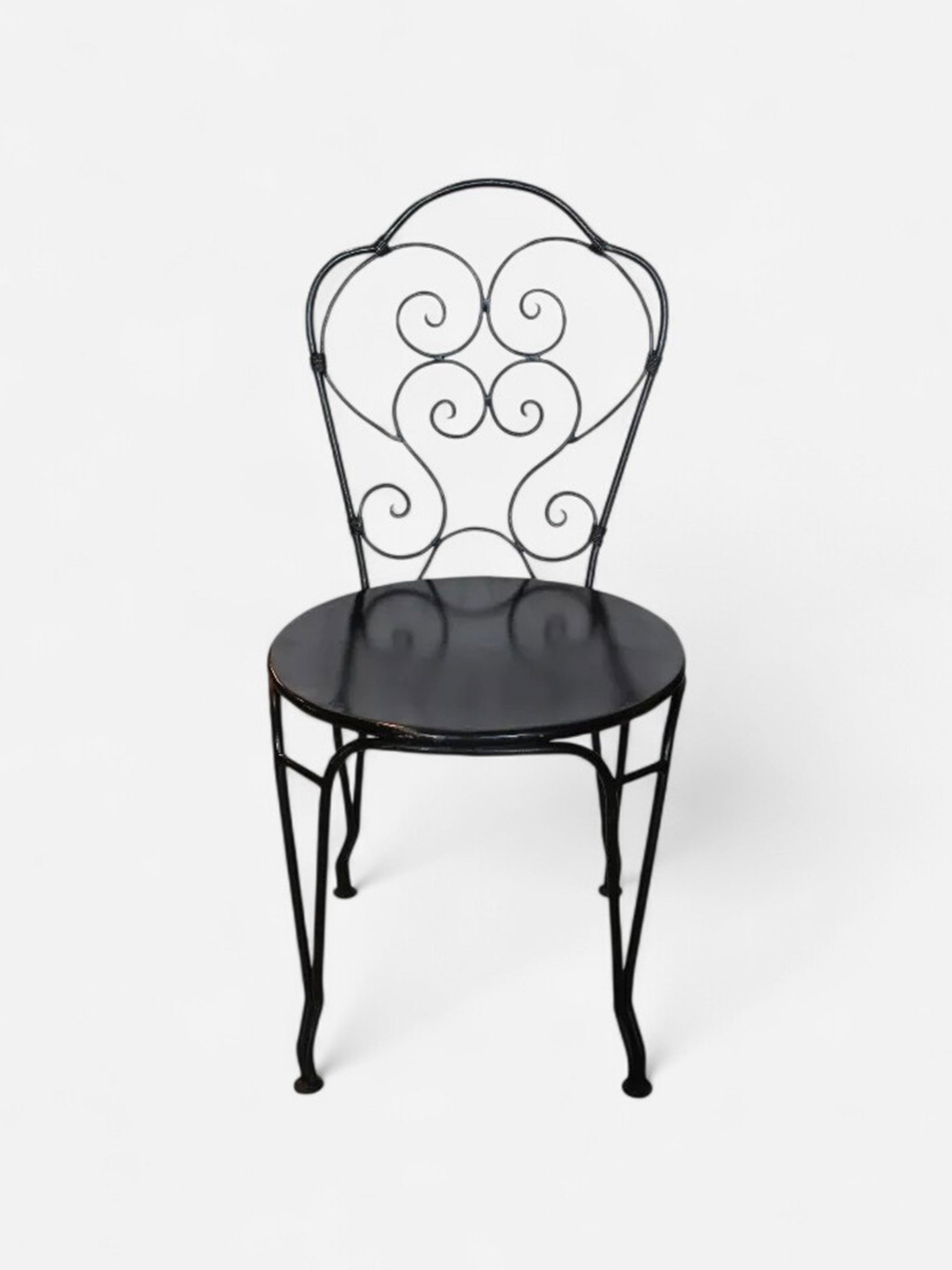 Paris Black Iron Chair