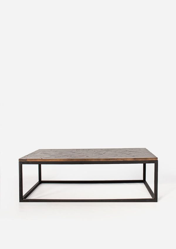 Parquet Top Coffee Table