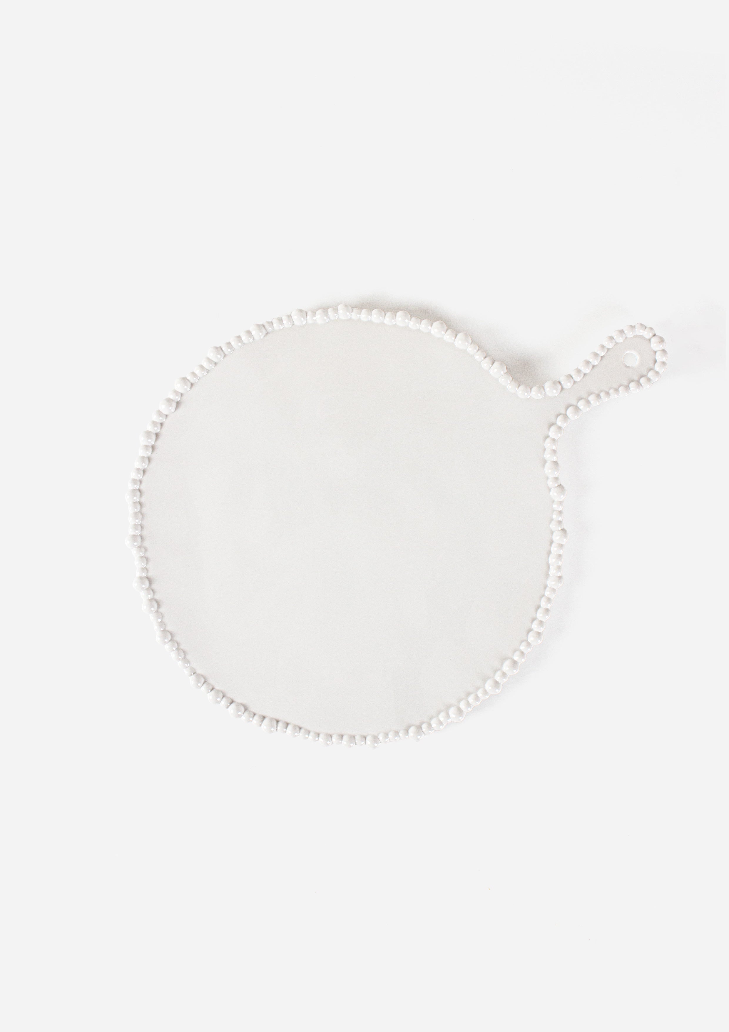 Pearl Round Platter with Handle