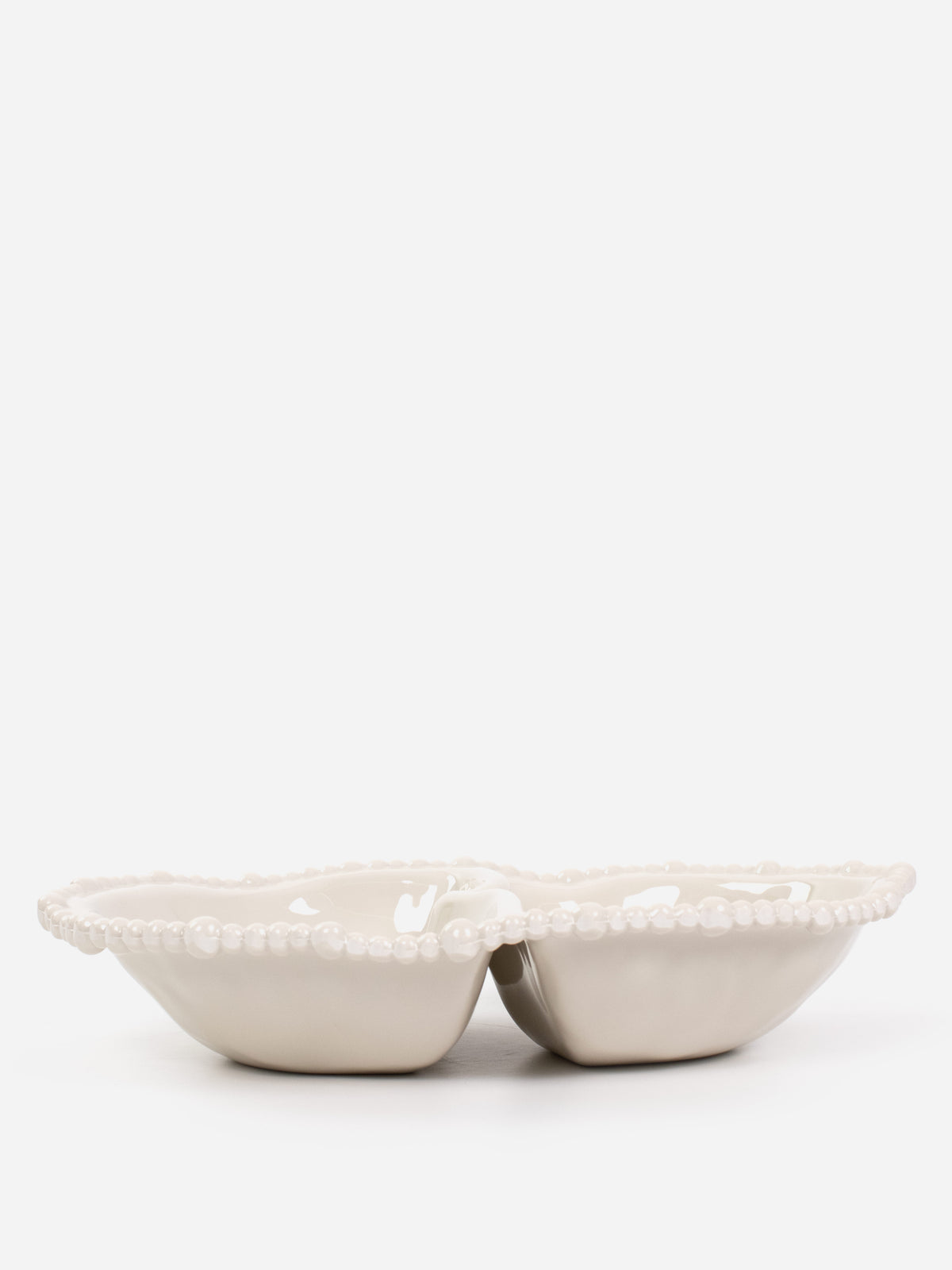 Pearl Sand Double Serving Bowl