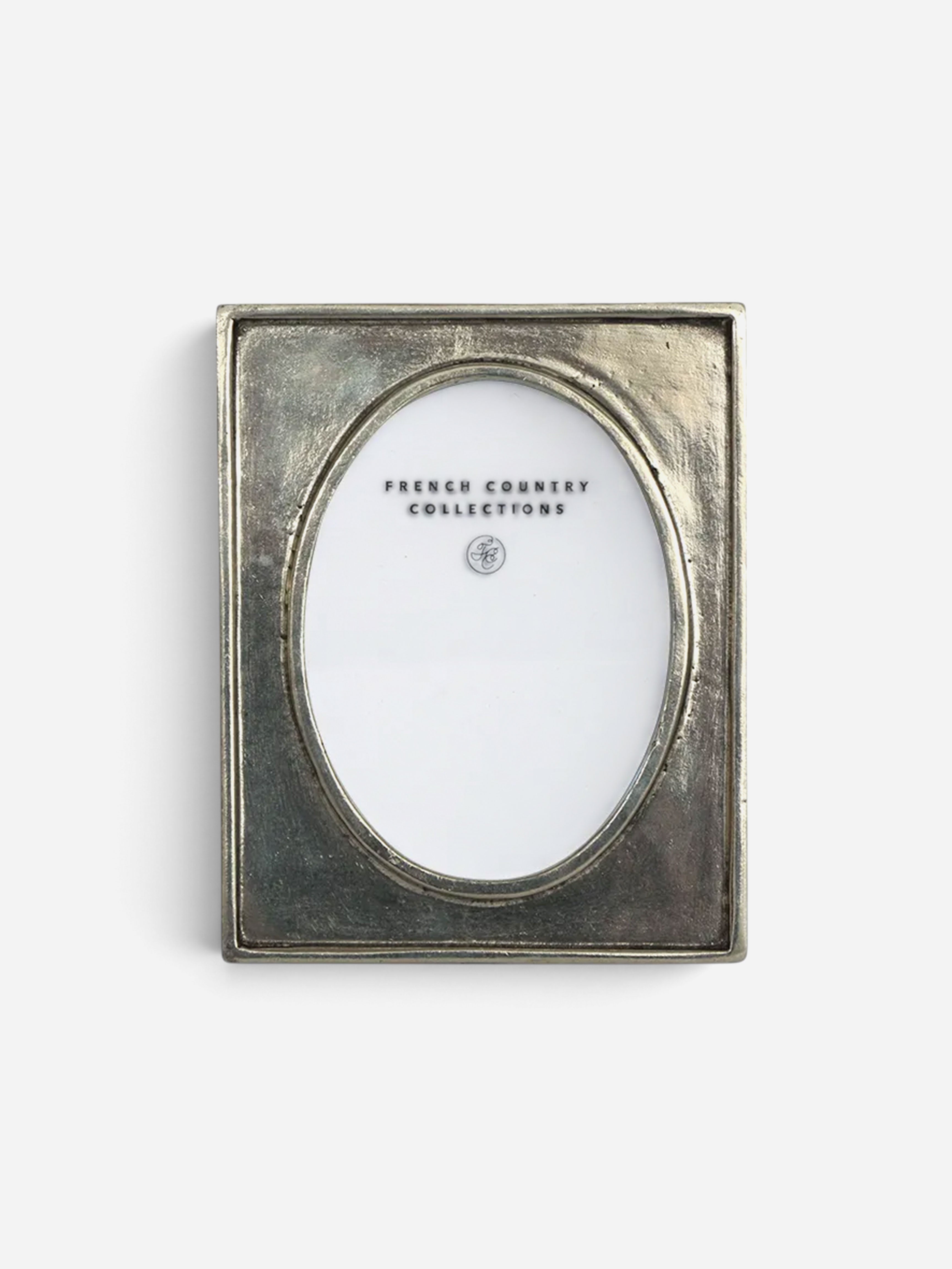 Pewter Oval Photo Frame