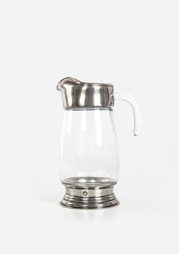 Pewter and Glass Jug