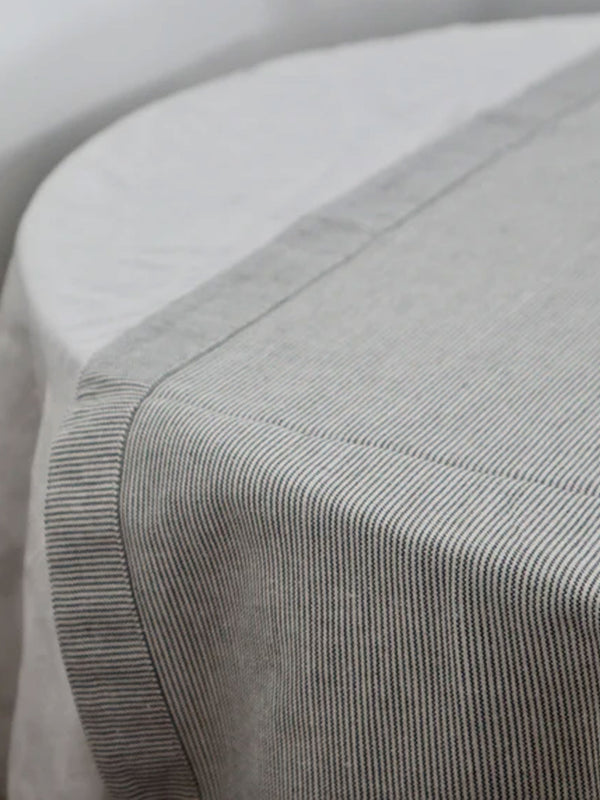 Pinstripe Table Runner | Charcoal