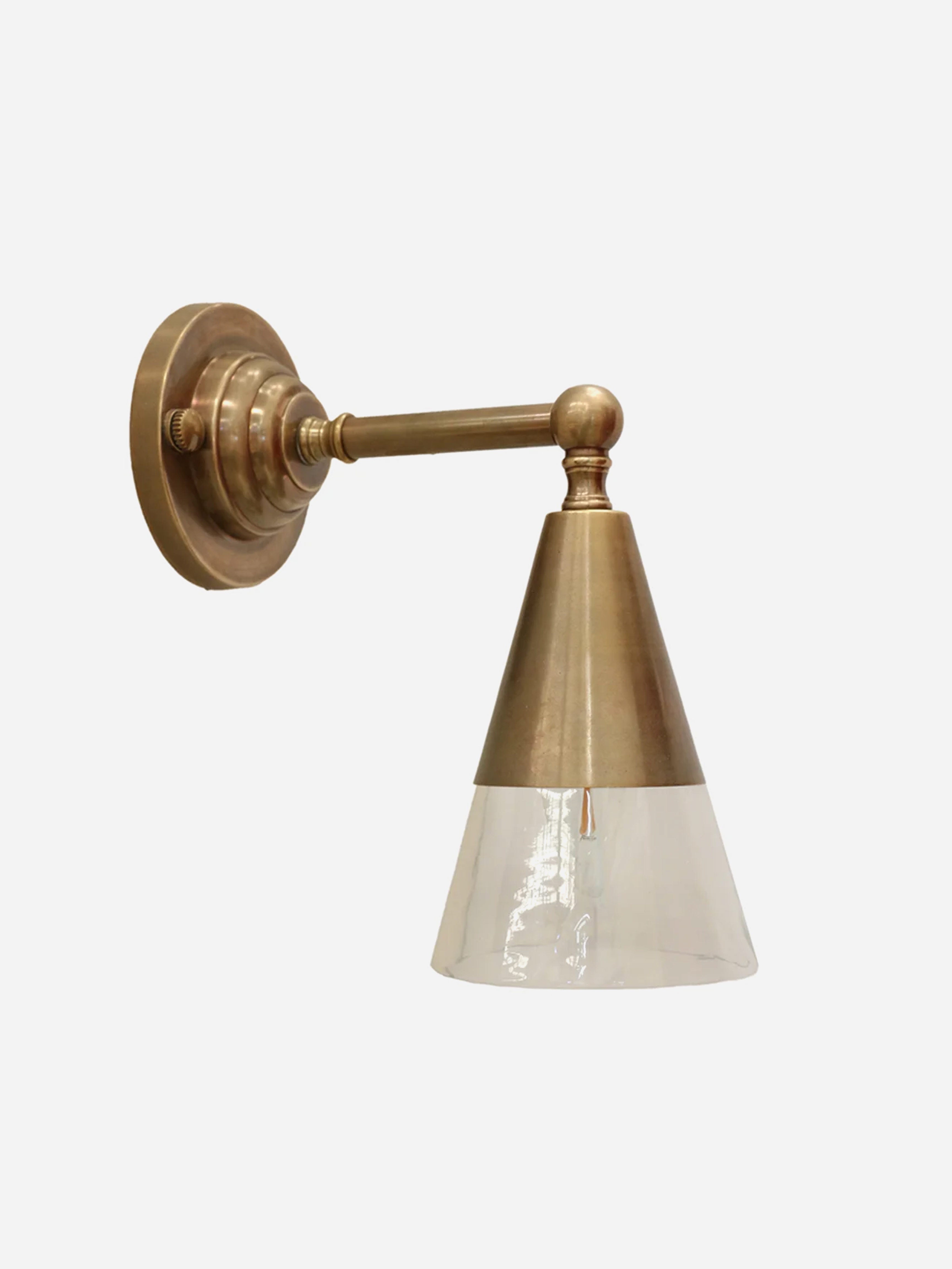 Piza Antique Brass Wall Lamp