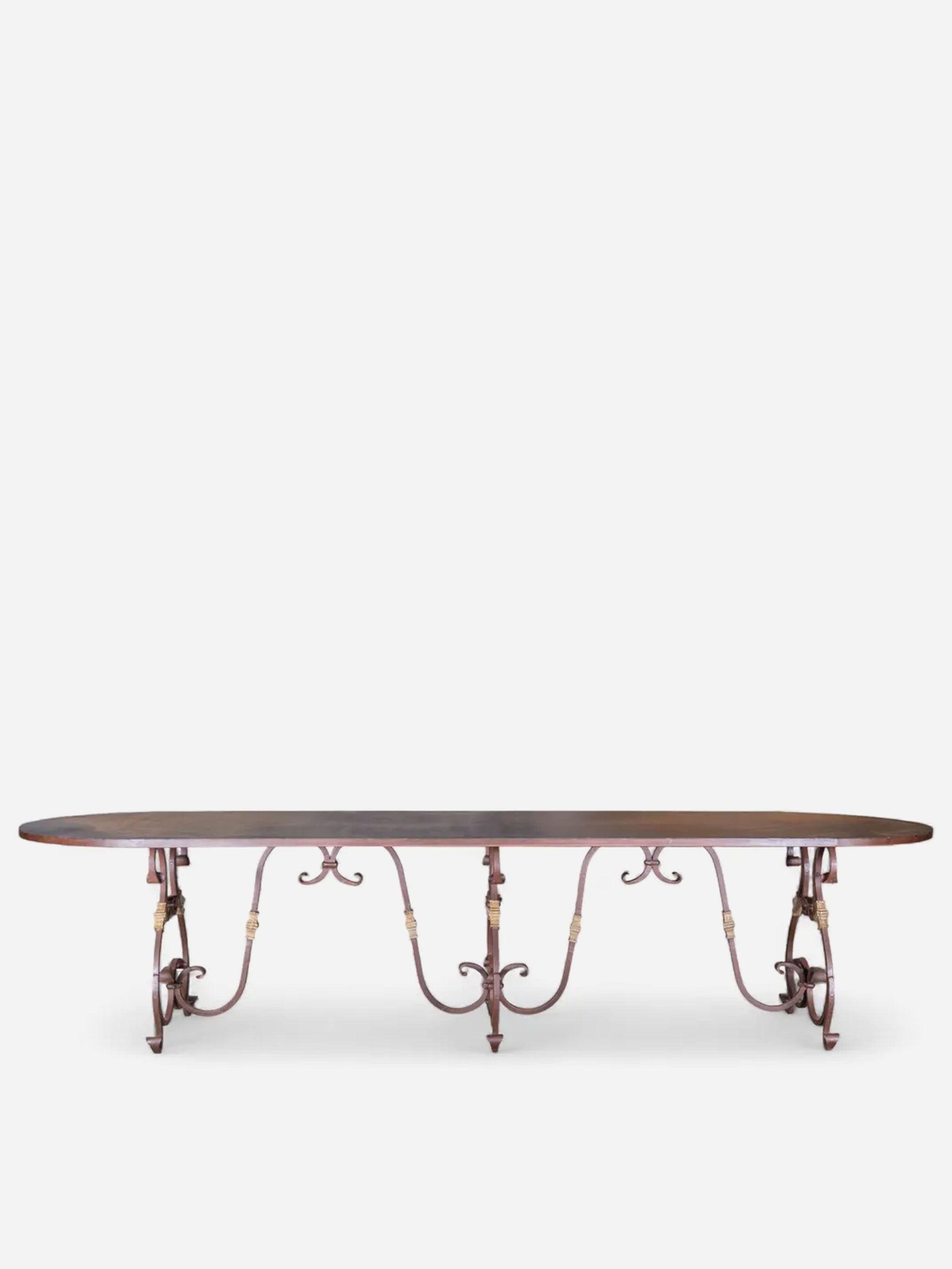 Plasire Iron Table Rustic Finish