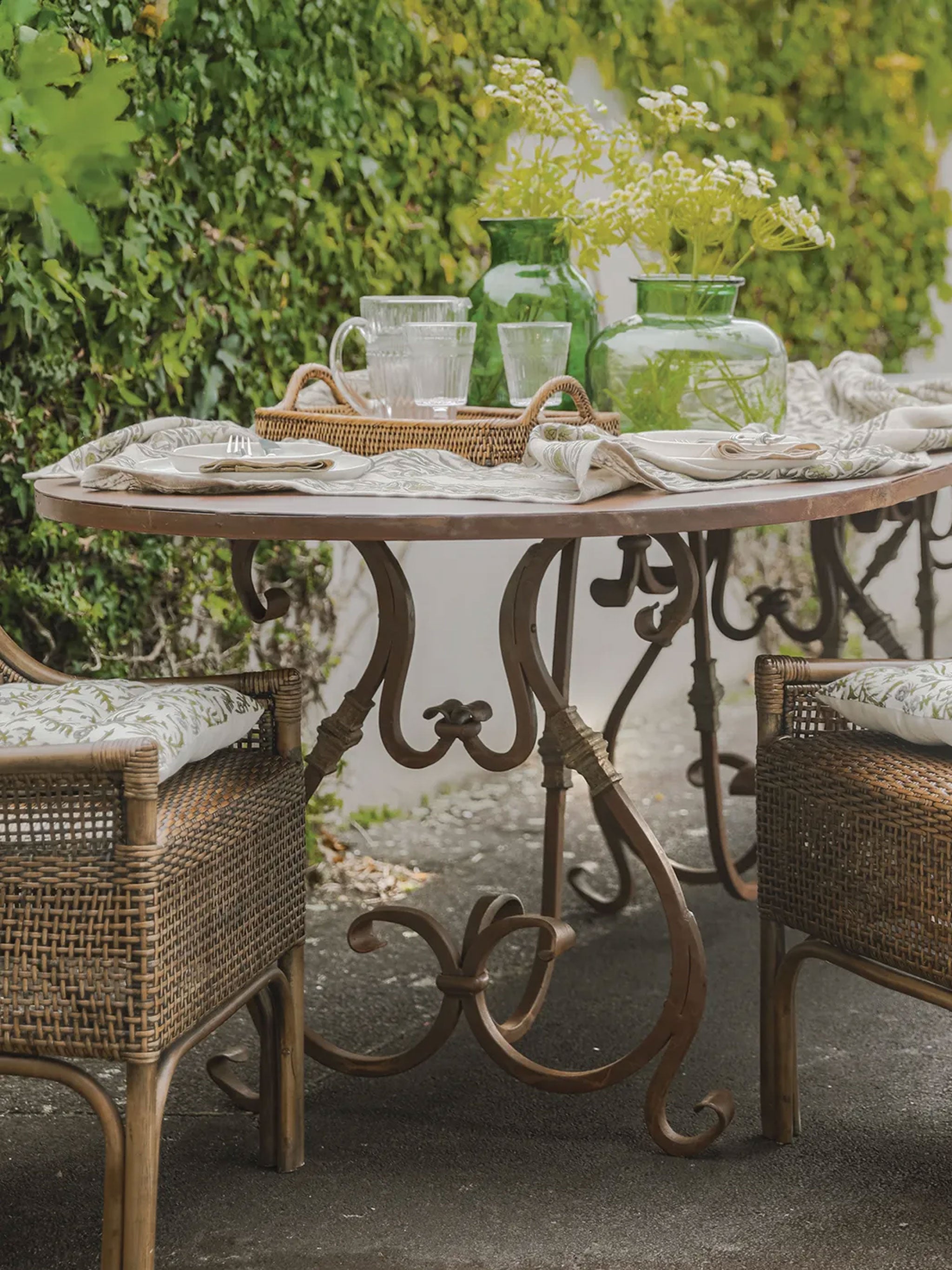 Plasire Iron Table Rustic Finish