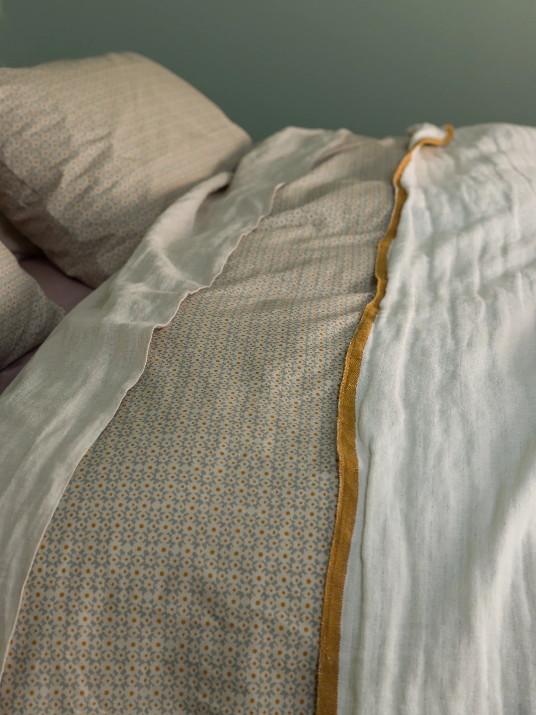 Porto Cloud & Pumpkin Duvet Cover