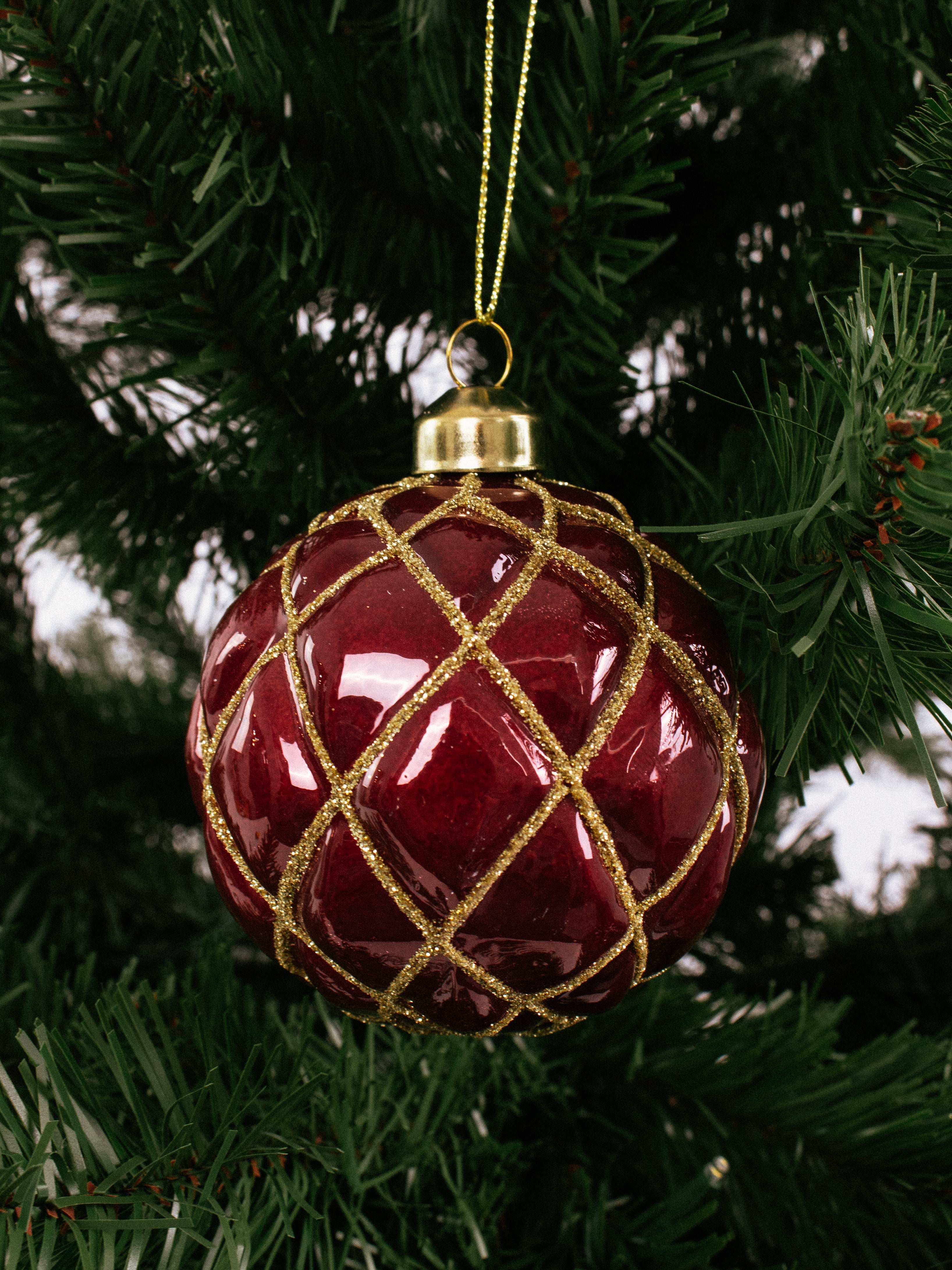 Quilted Glass Bauble