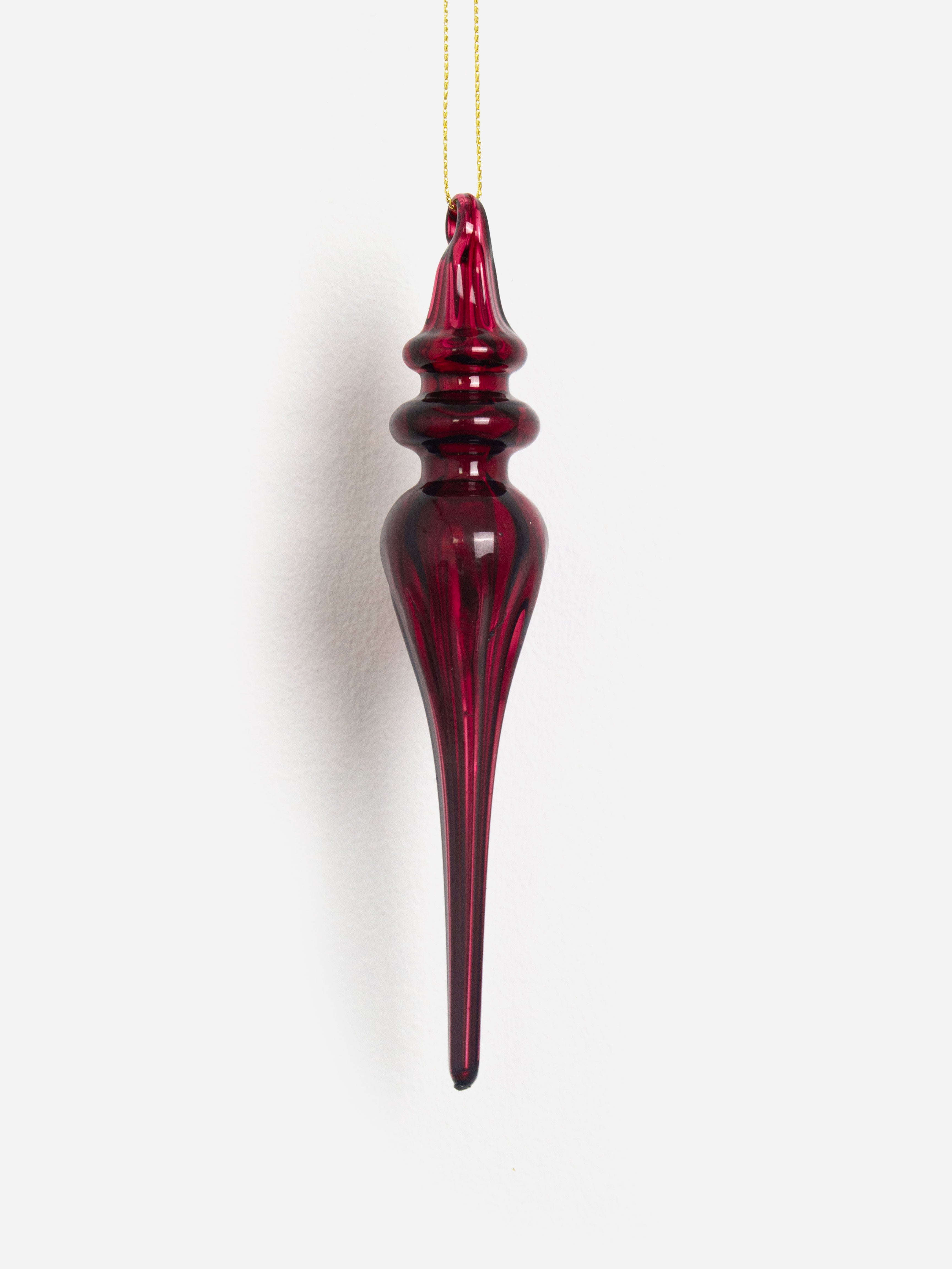 Radiant Mulberry Glass Finial