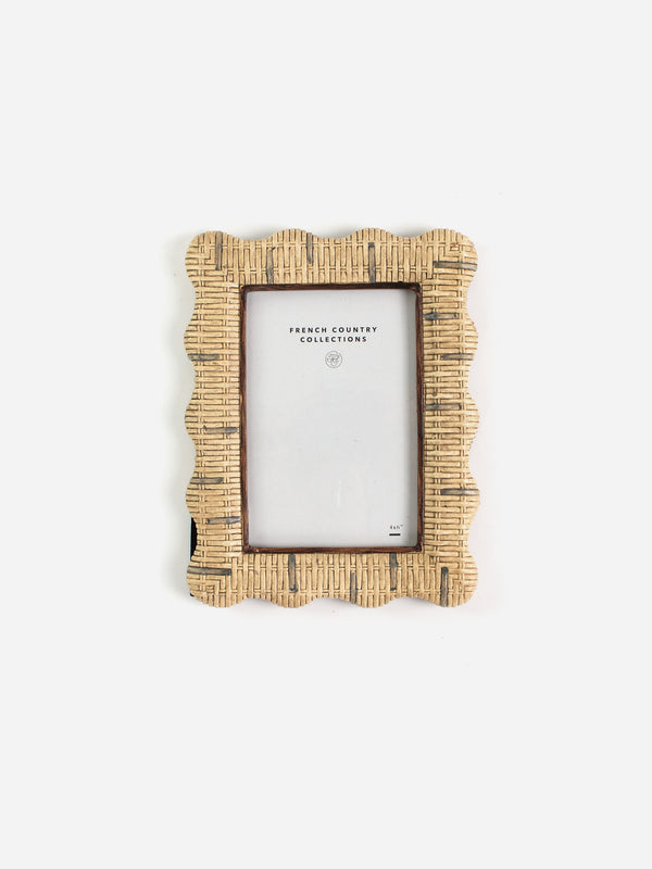 Rattan Wavy Photo Frame