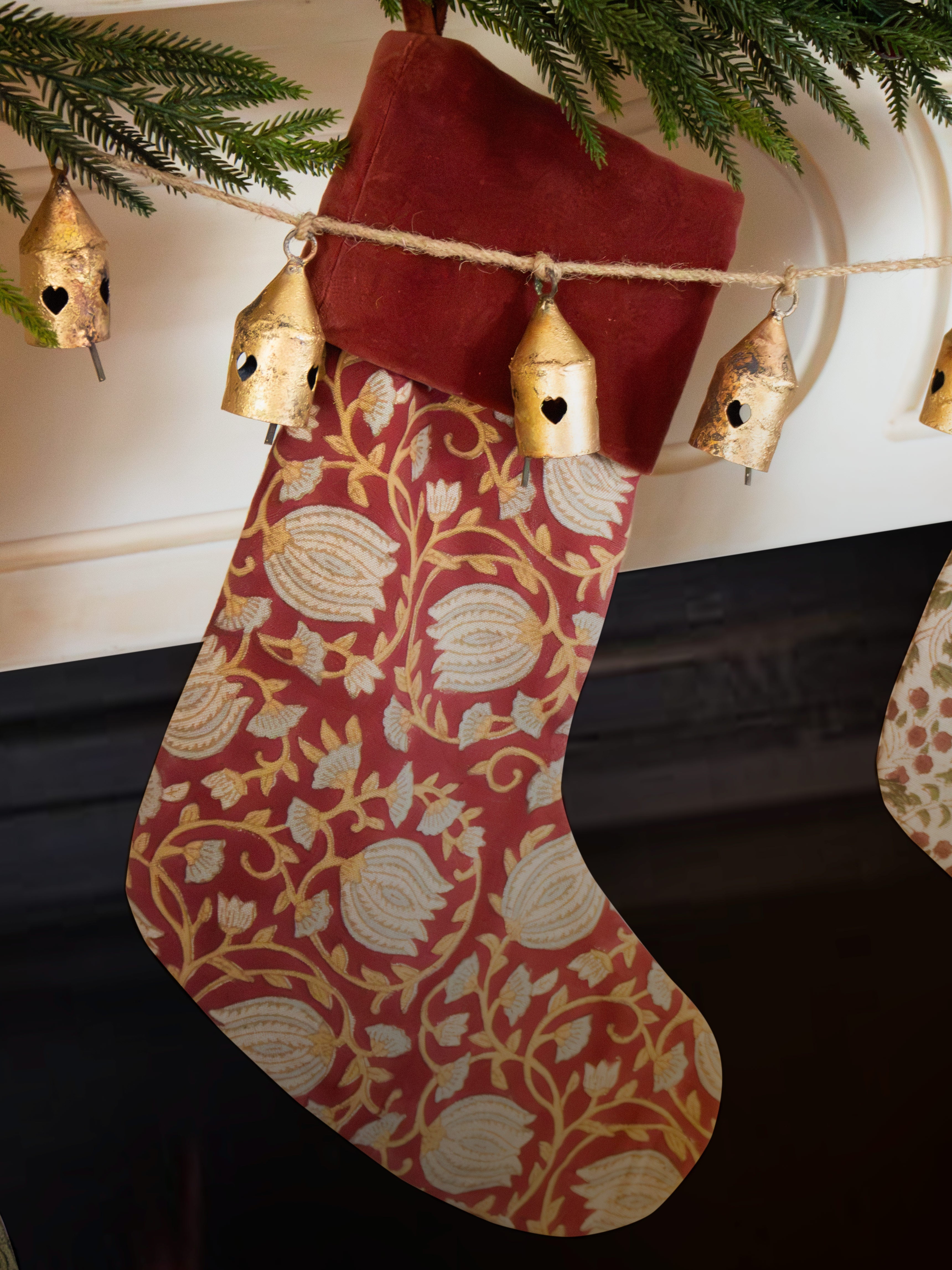 Heart Cut Out Bells Garland