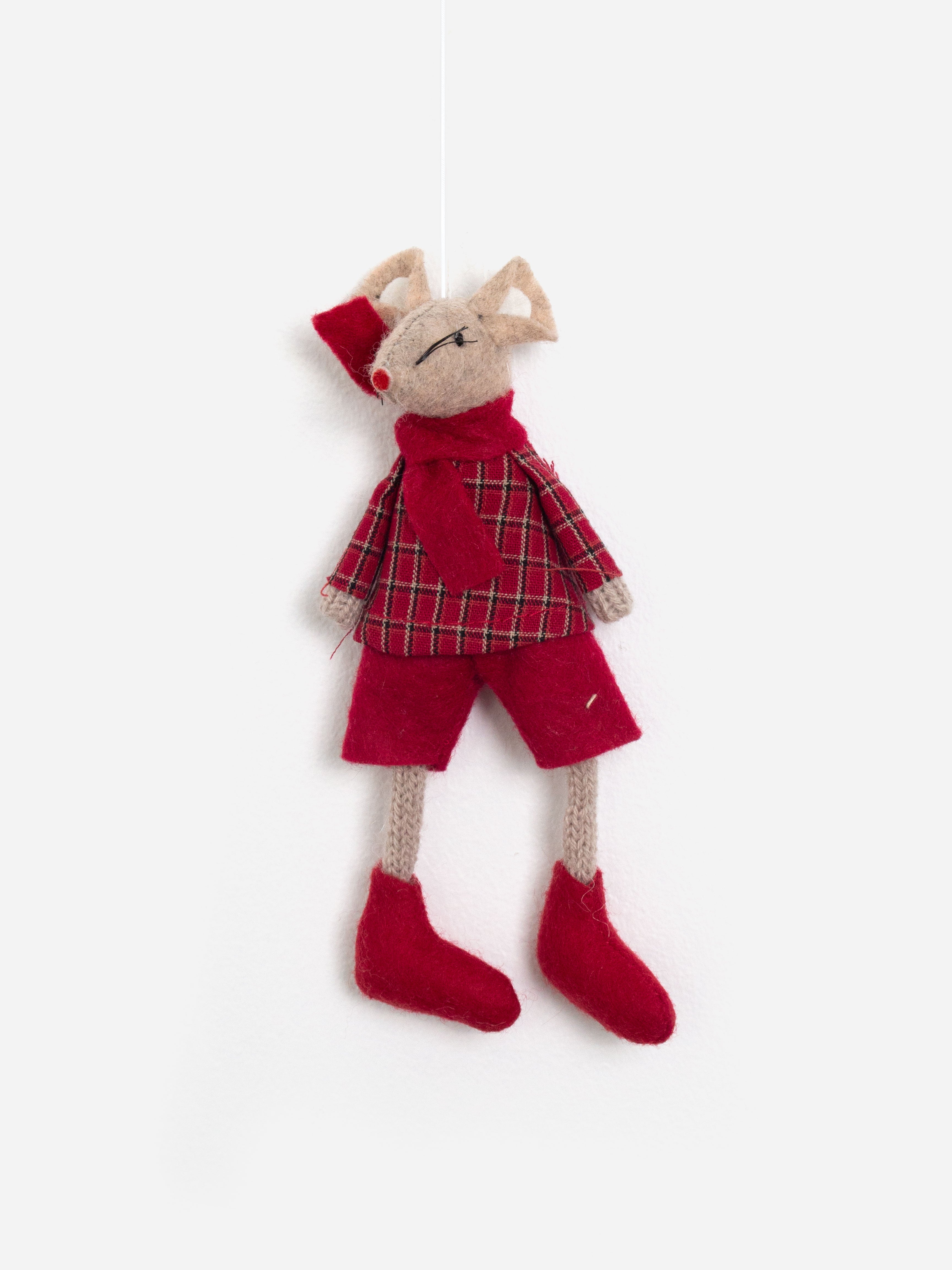 Red Mouse Hanging