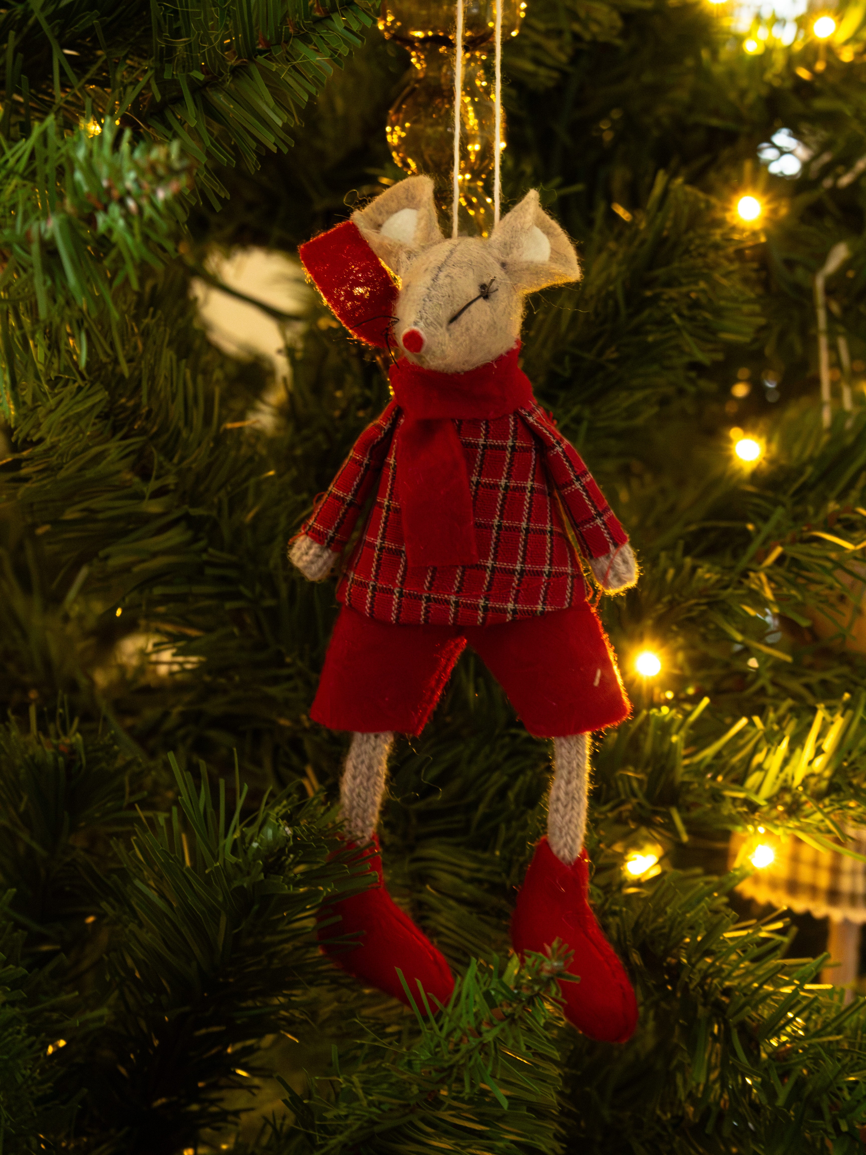 Red Mouse Hanging