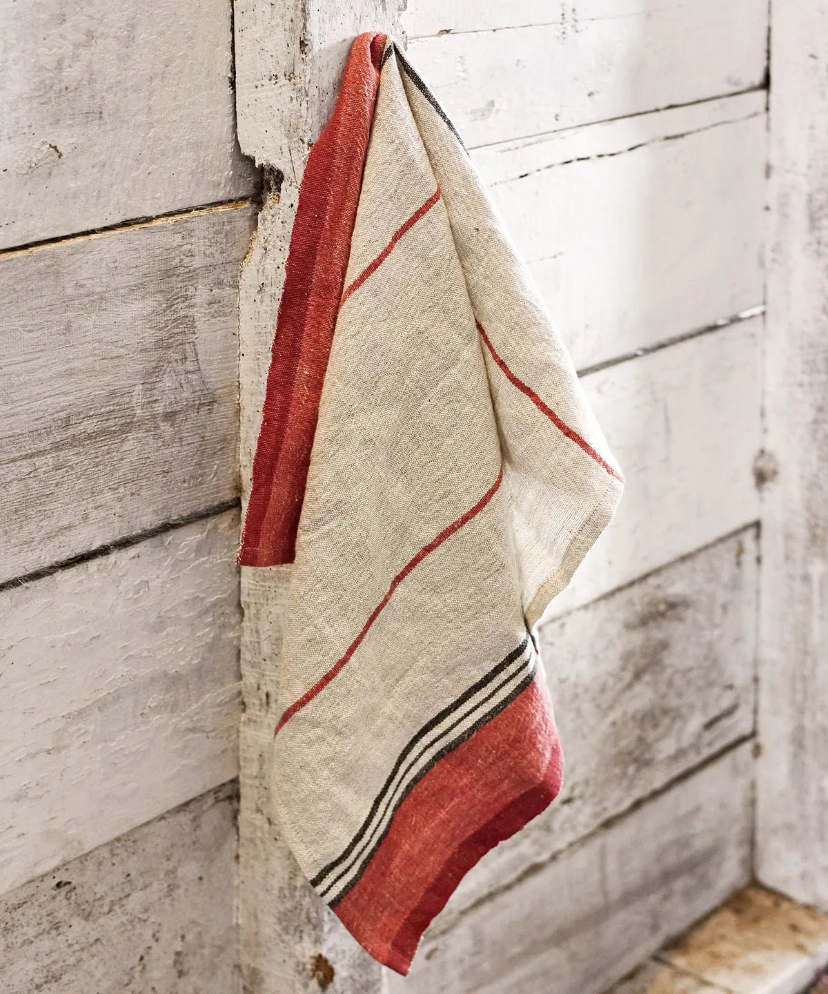 Selvedge Stripe Linen Tea Towel