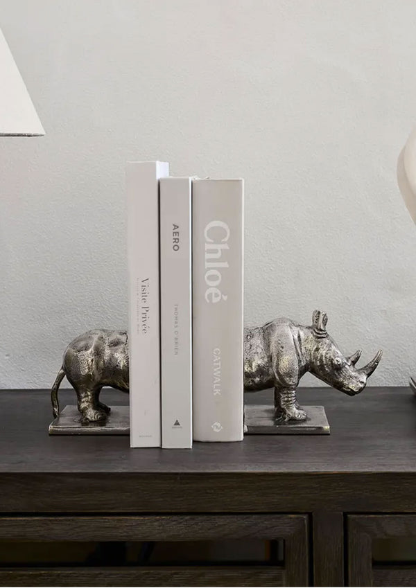 Rhino Bookends