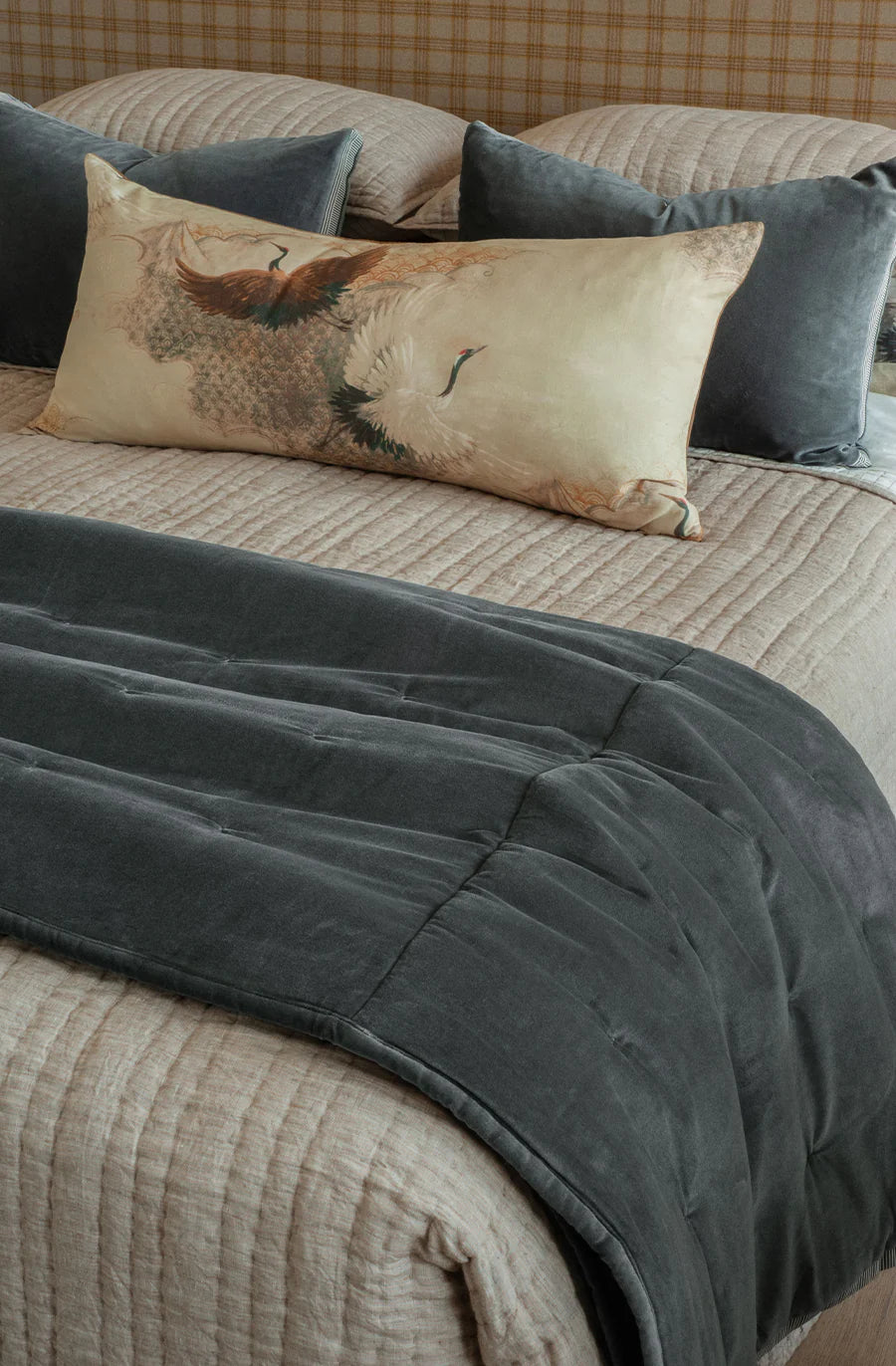 Riga Charcoal Cushion