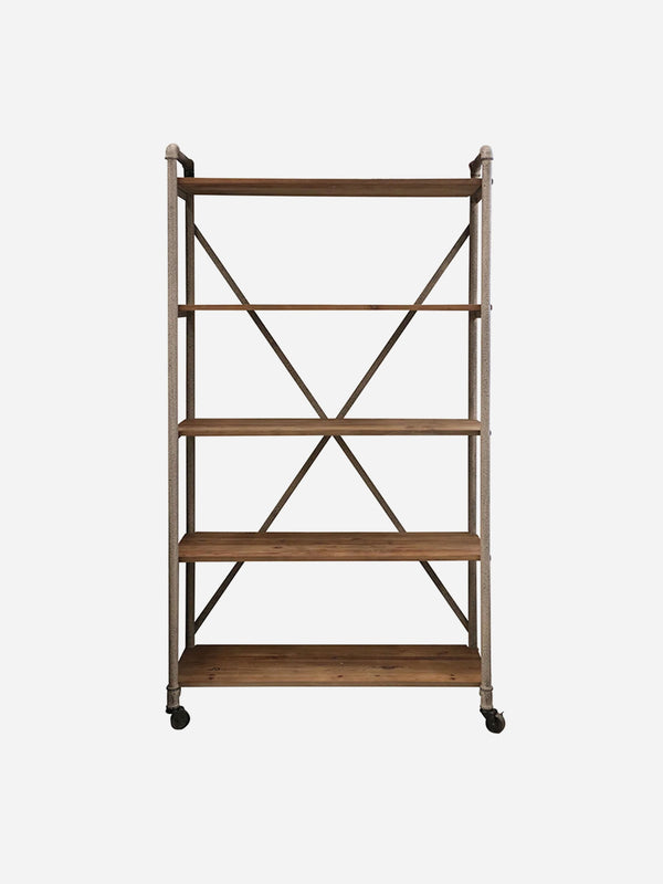 Riveria Industrial Bookcase | Beige