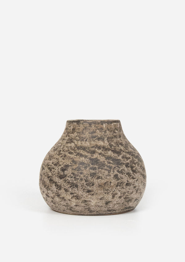 Riviera Short Wide Mouth Vessel | Aged Natural