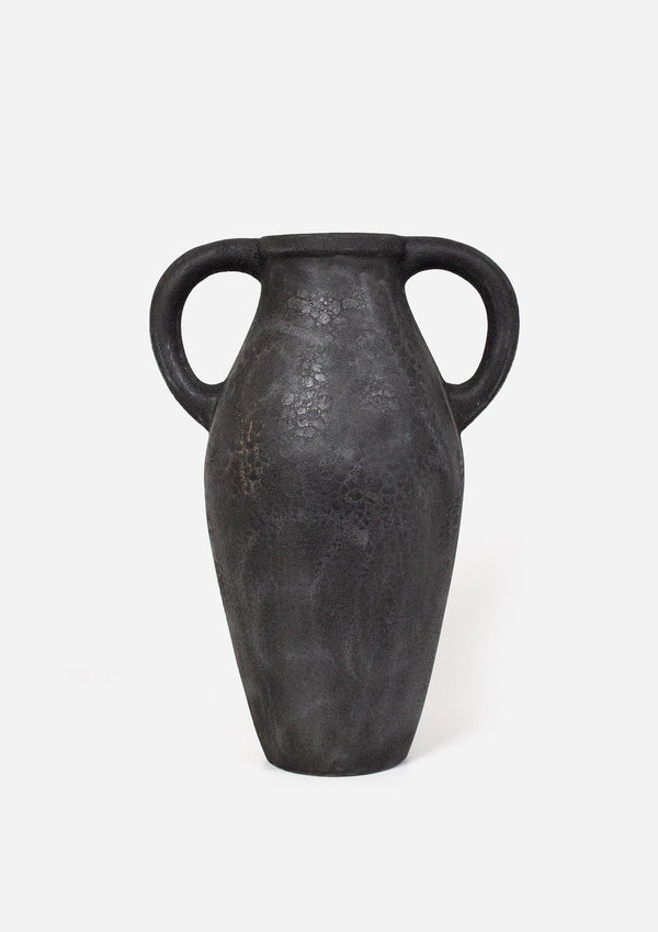 Riviera Urn Vessel | Aged Black