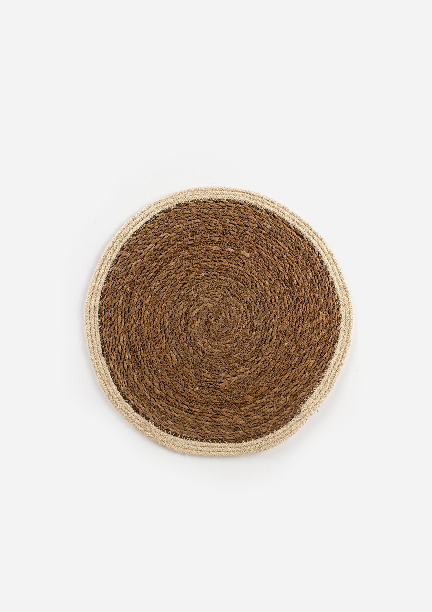 Round Seagrass & Jute Placemat